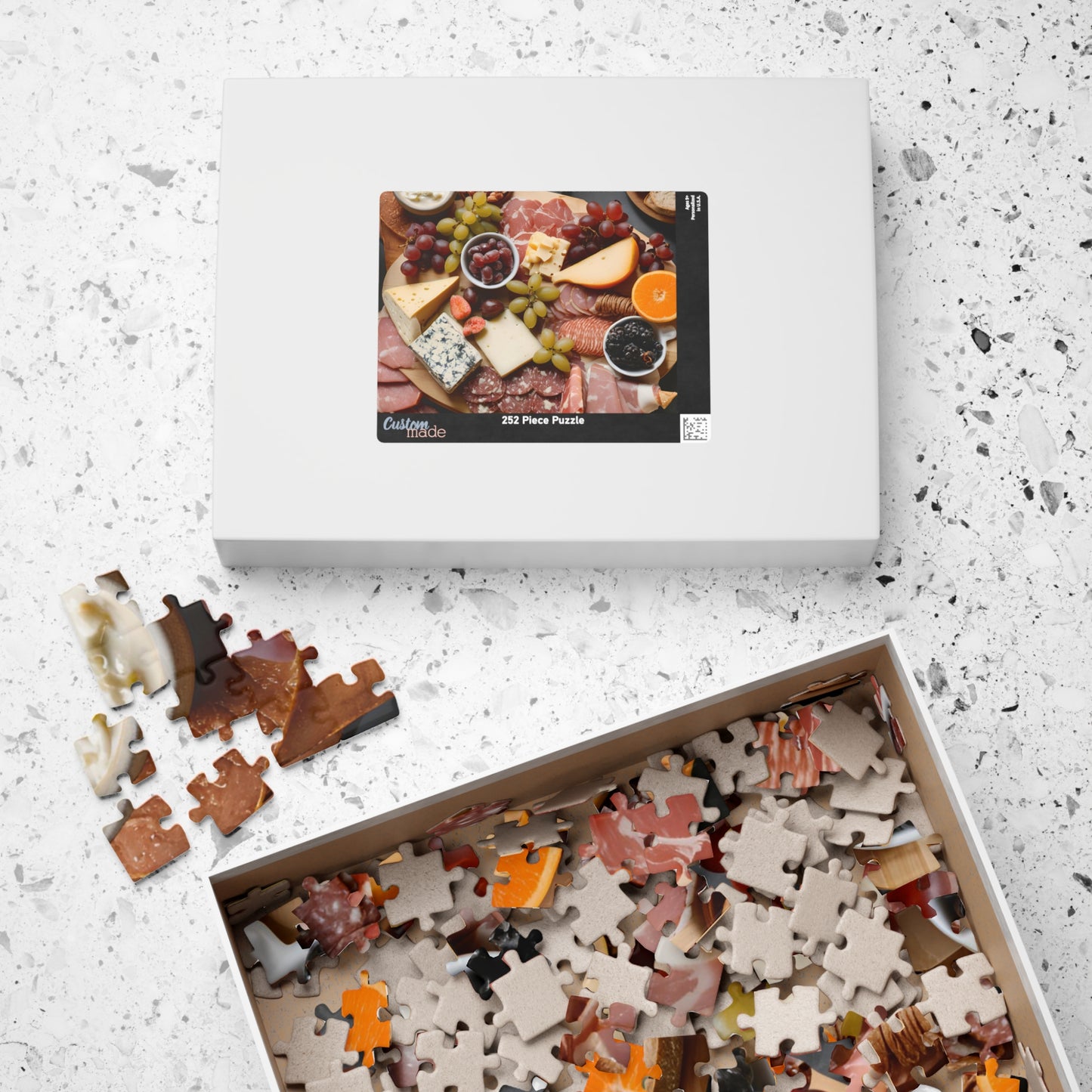 Gourmet Cheese and Charcuterie Puzzle, Fun Family Activity, Puzzle Gift for Food Lovers, Perfect for Game Night, Evening Gatherings, 110-1014 Puzzle The Puzzle Chest