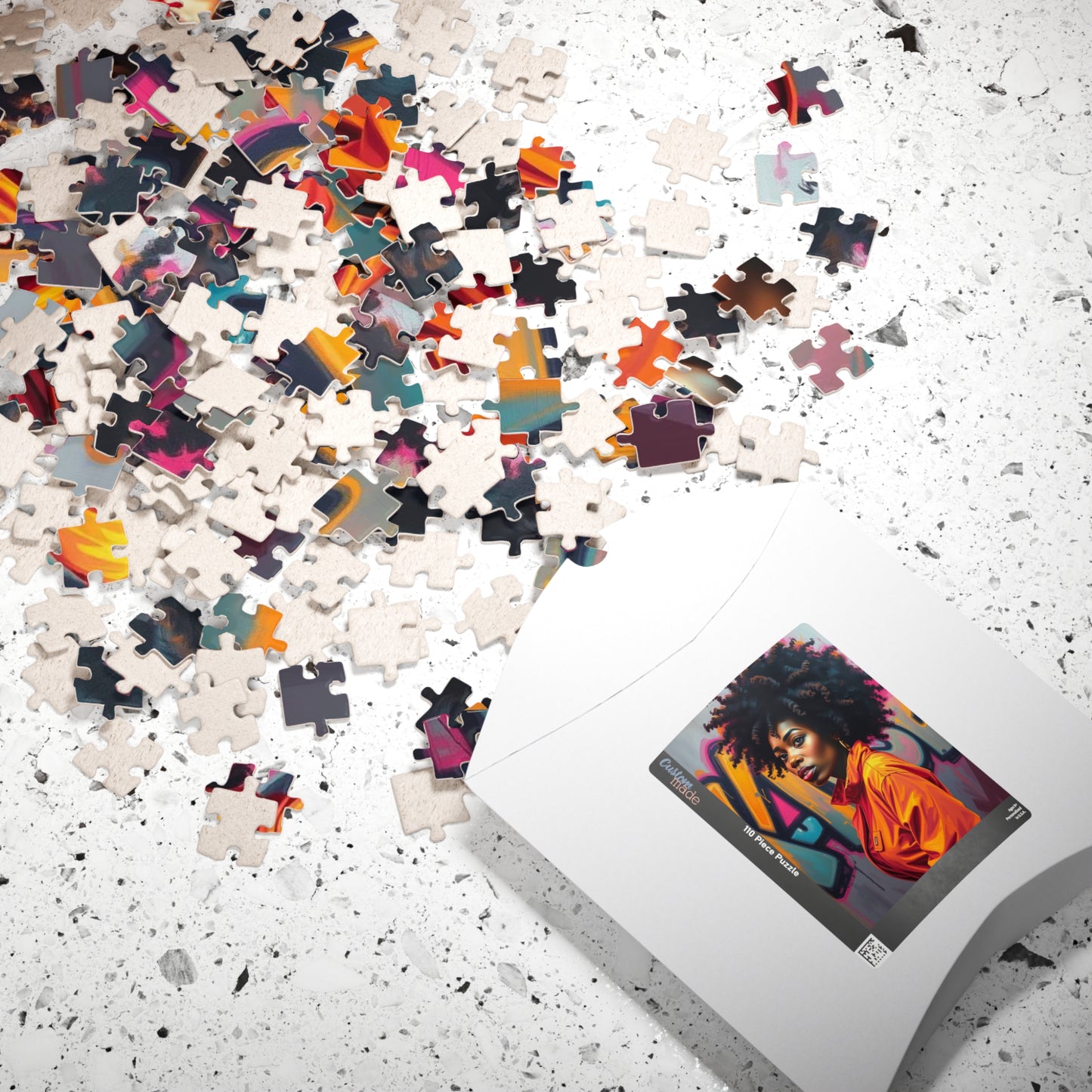 Colorful Afro Woman Puzzle Jigsaw Game - 110, 252, 520, 1014-piece | Perfect For Family Fun, Unique Gifts, Art Lovers, Puzzle Enthusiasts Puzzle The Puzzle Chest