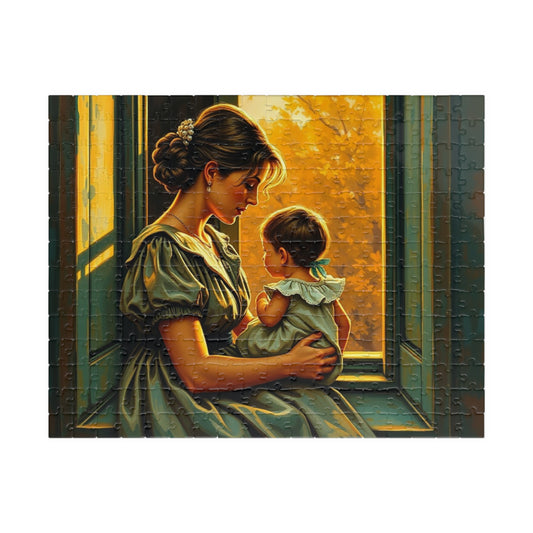 Heartwarming Mother and Child Puzzle - 110, 252, 520, 1014 Pieces, Family Bonding, Best Gift for Moms, Cozy Home Entertainment Brain Teaser 252 pcs (Horizontal) Puzzle The Puzzle Chest