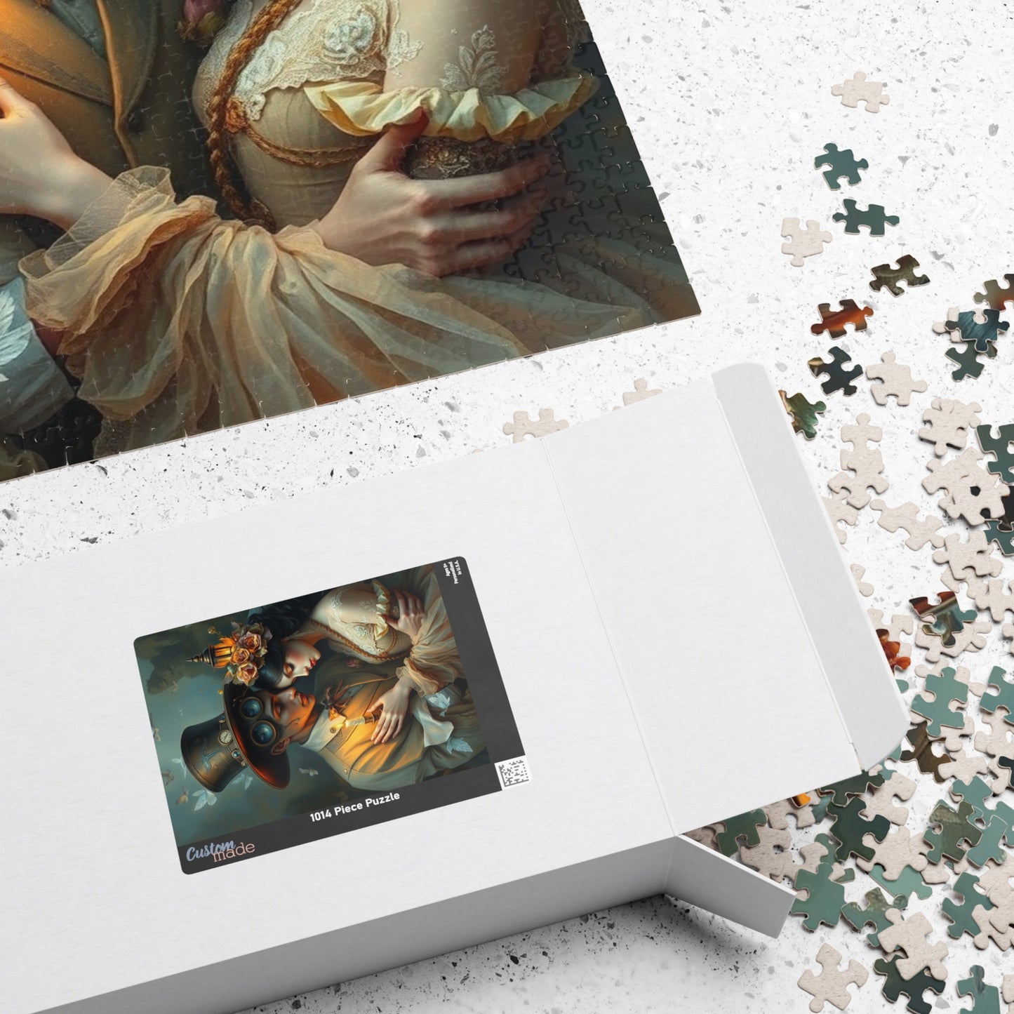 Romantic Steampunk Puzzle - Unique Gift for Couples, Home Decor, Family Game Night, Art Lovers, Engaging Activities Puzzle The Puzzle Chest