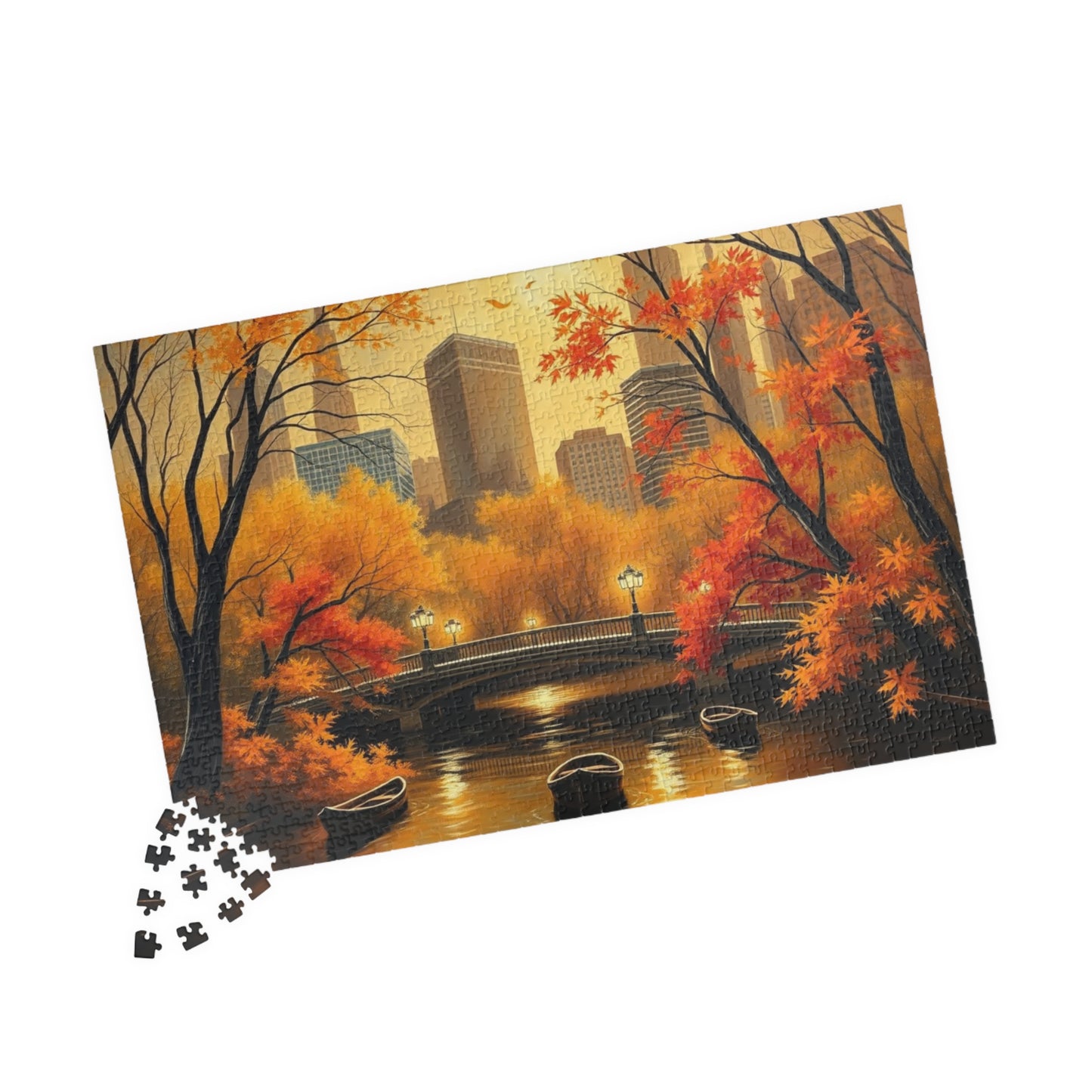 Central Park Sunrise Landscape Puzzle, 110, 252, 520, 1014-piece - Relaxing Jigsaw Game, Perfect Gift for Puzzle Lovers, Stress Relief Puzzle The Puzzle Chest