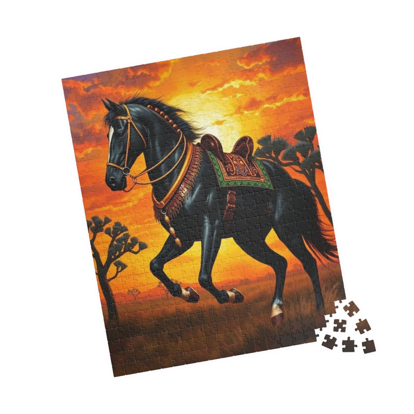 Majestic Horse Puzzle, Equestrian Art Jigsaw, Friend Gift for Horse Lovers, Family Fun Activity, Home Entertainment, Brain Teaser Puzzle The Puzzle Chest