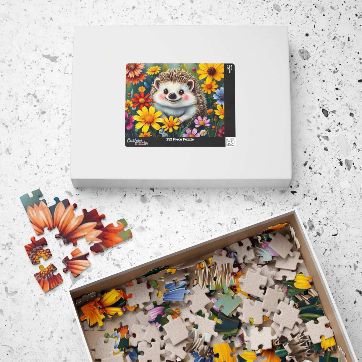 Cute Hedgehog Jigsaw Puzzle - 110 to 1014 Pieces, Family Fun Game Night, Animal Lover Holiday or Birthday Gift for Friend Puzzle The Puzzle Chest