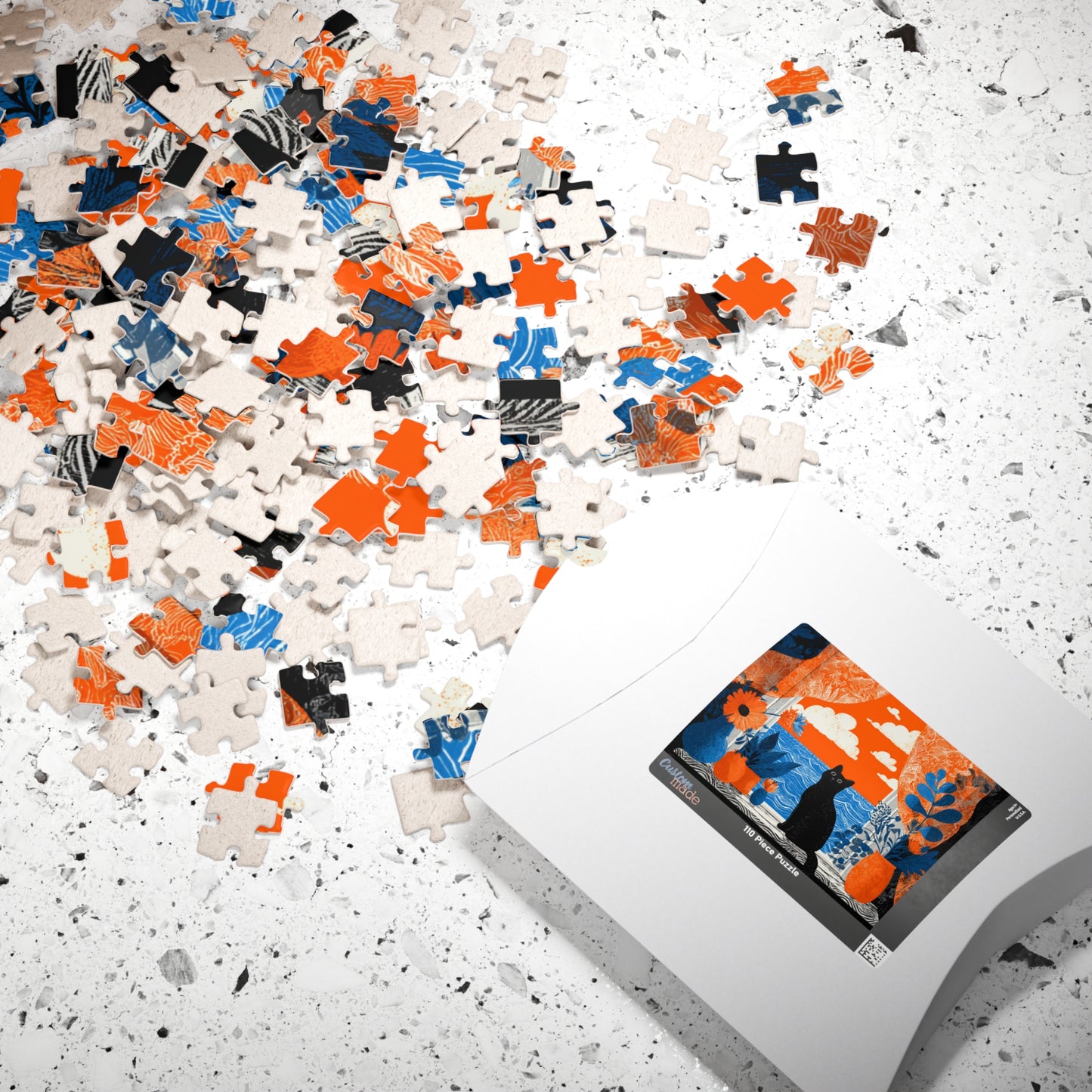 Black Cat by the Open Window – Fauvist Interior Cat Jigsaw Puzzle, Animal Theme Seaside Art Puzzle, Matisse-Inspired Puzzle The Puzzle Chest