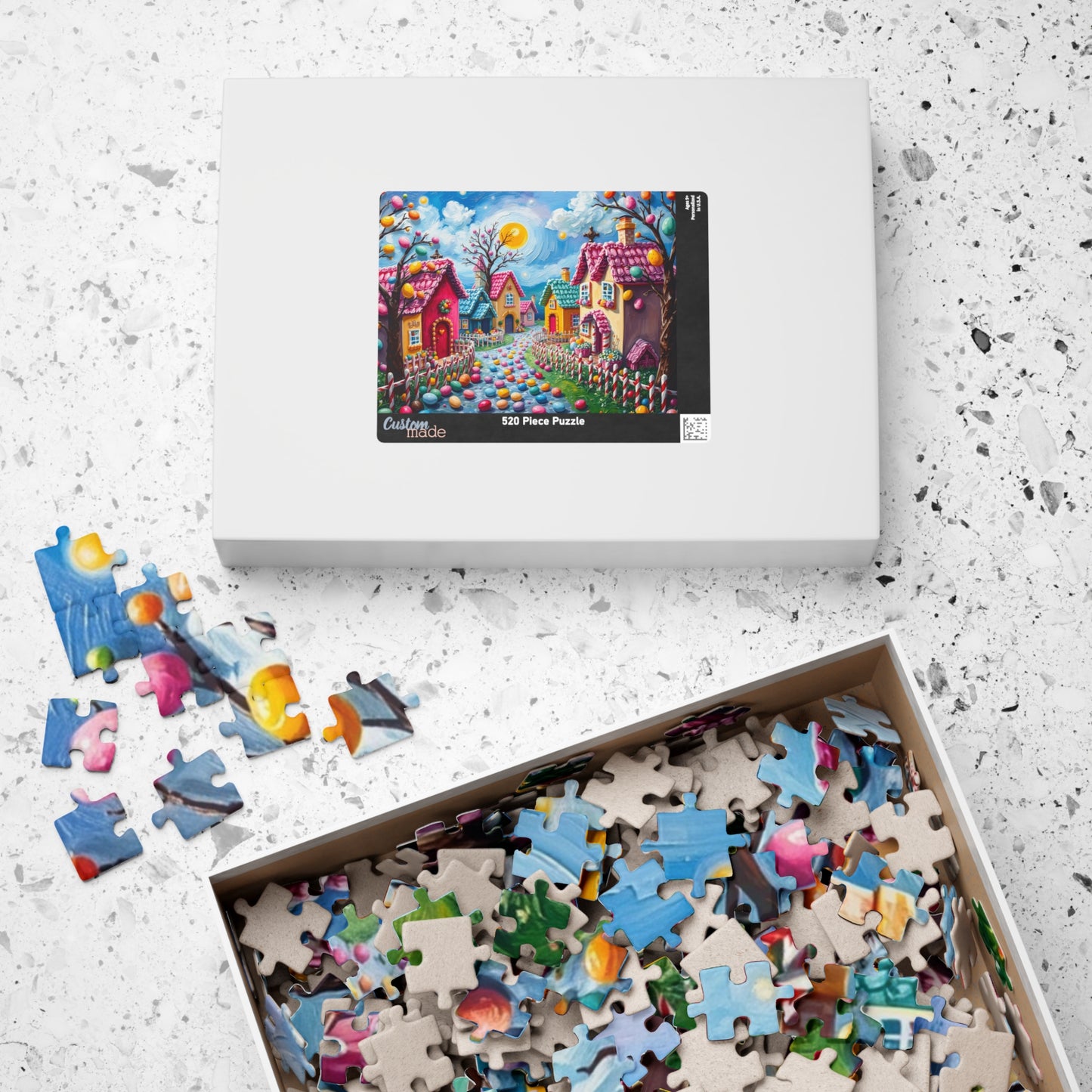 Candy Village Jigsaw Puzzle, Whimsical 110/252/520/1014-piece Easter Game for Adult Home Entertainment, Puzzle Lover Gift for Friends Puzzle The Puzzle Chest