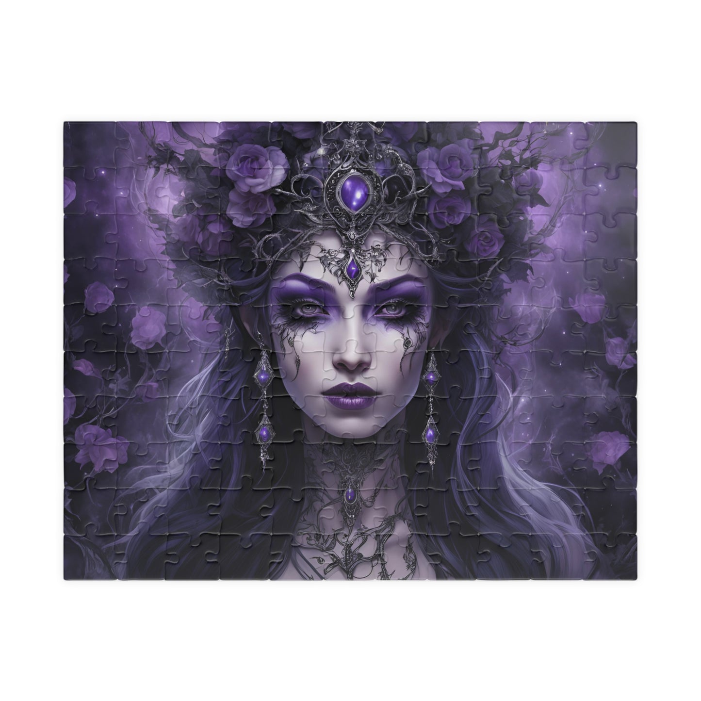 Fairy Queen Gothic Jigsaw Puzzle, 110 252 520 1014-Piece Gifted Unique Game for Adults, Gift Idea for Fantasy Lovers and Puzzle Enthusiasts 110 pcs (Horizontal) Puzzle The Puzzle Chest