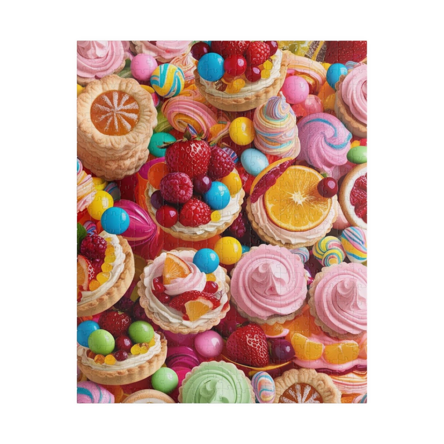 Sweet Treats Collage Puzzle, Perfect for Family or Solo Fun, Birthday Gifts, Rainy Day Entertainment, Holiday Gatherings 520 pcs (Vertical) Puzzle The Puzzle Chest