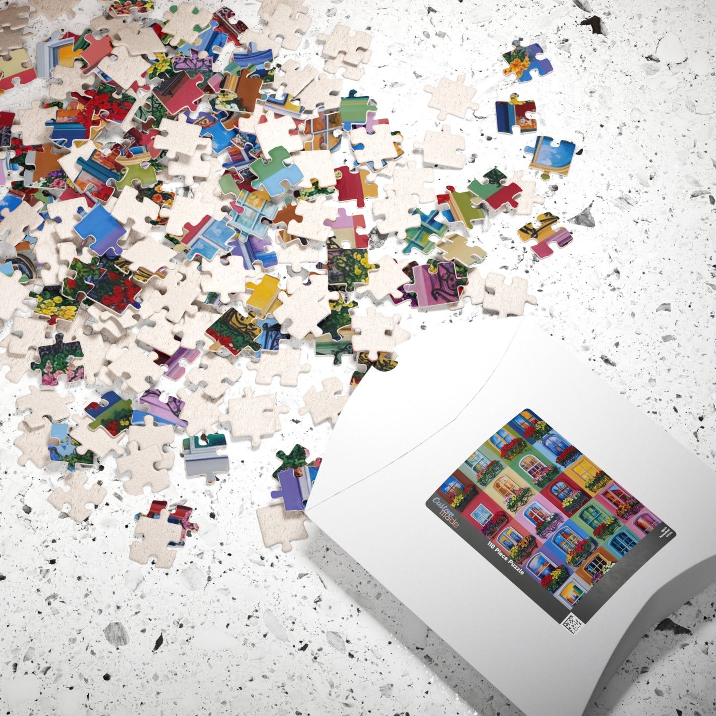 Floral Window Collage Puzzle, Colorful Jigsaw Adult Game for Home, Family or Solo Fun, Unique Puzzle Lover Gift, 110-1014 Piece Puzzle The Puzzle Chest