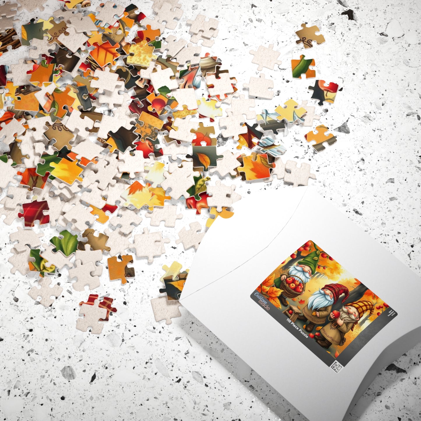 Apple Orchard Gnome Puzzle - Fall Themed Jigsaw Game Puzzle The Puzzle Chest