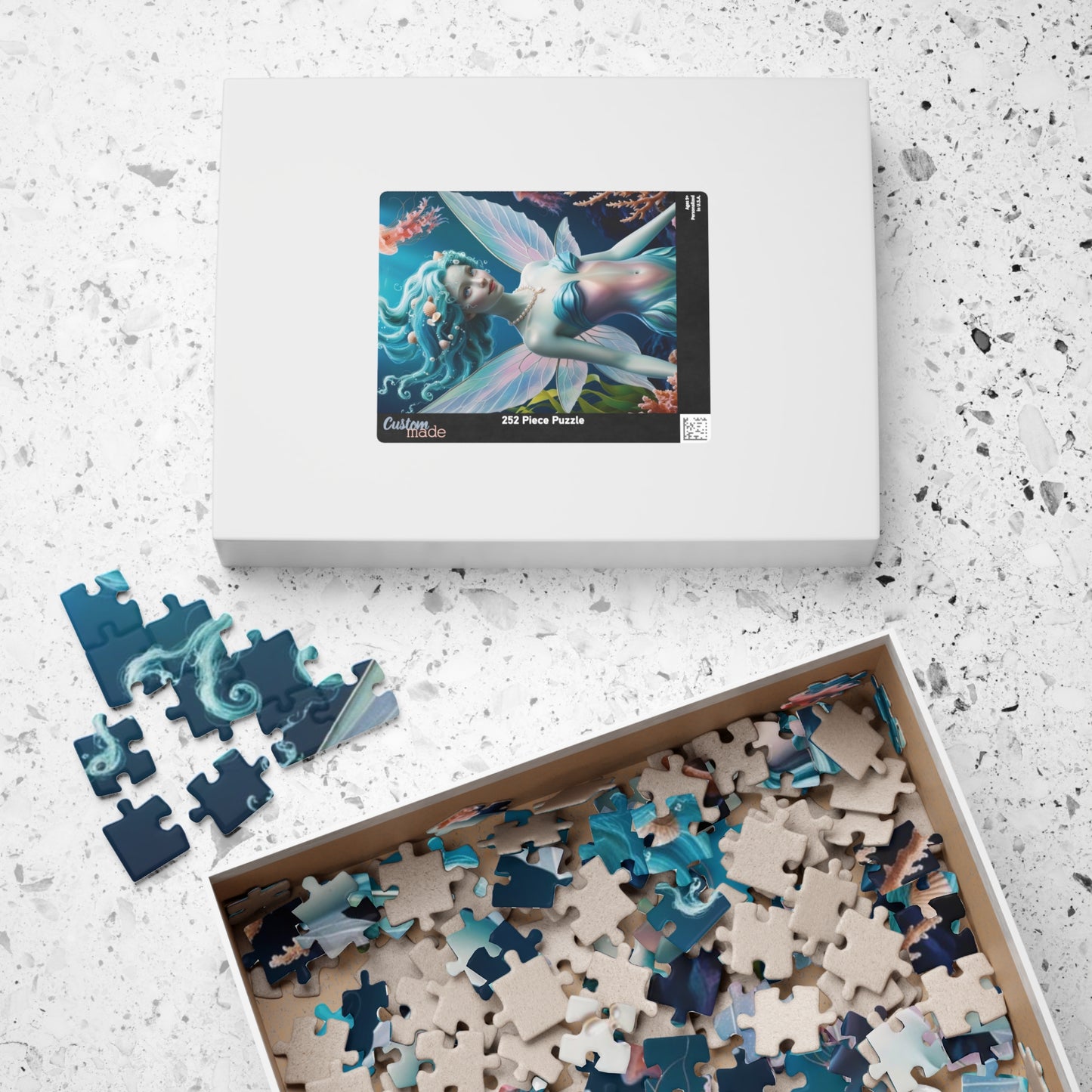 Underwater Serenity Puzzle Mermaid Jigsaw Game for Adults, Gift for Fantasy Sea Lovers, Family Game Night, 110-1014 Piece Mindful Activity Puzzle The Puzzle Chest