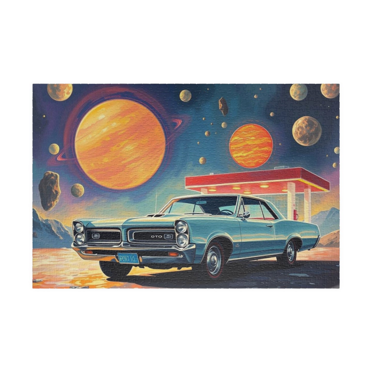 Vintage Car Space Puzzle - Ideal for Car Lovers & Puzzle Enthusiasts, Great Gift for Christmas, Birthdays, Family Fun Night, 110-1014 pieces 1014 pcs (Horizontal) Puzzle The Puzzle Chest