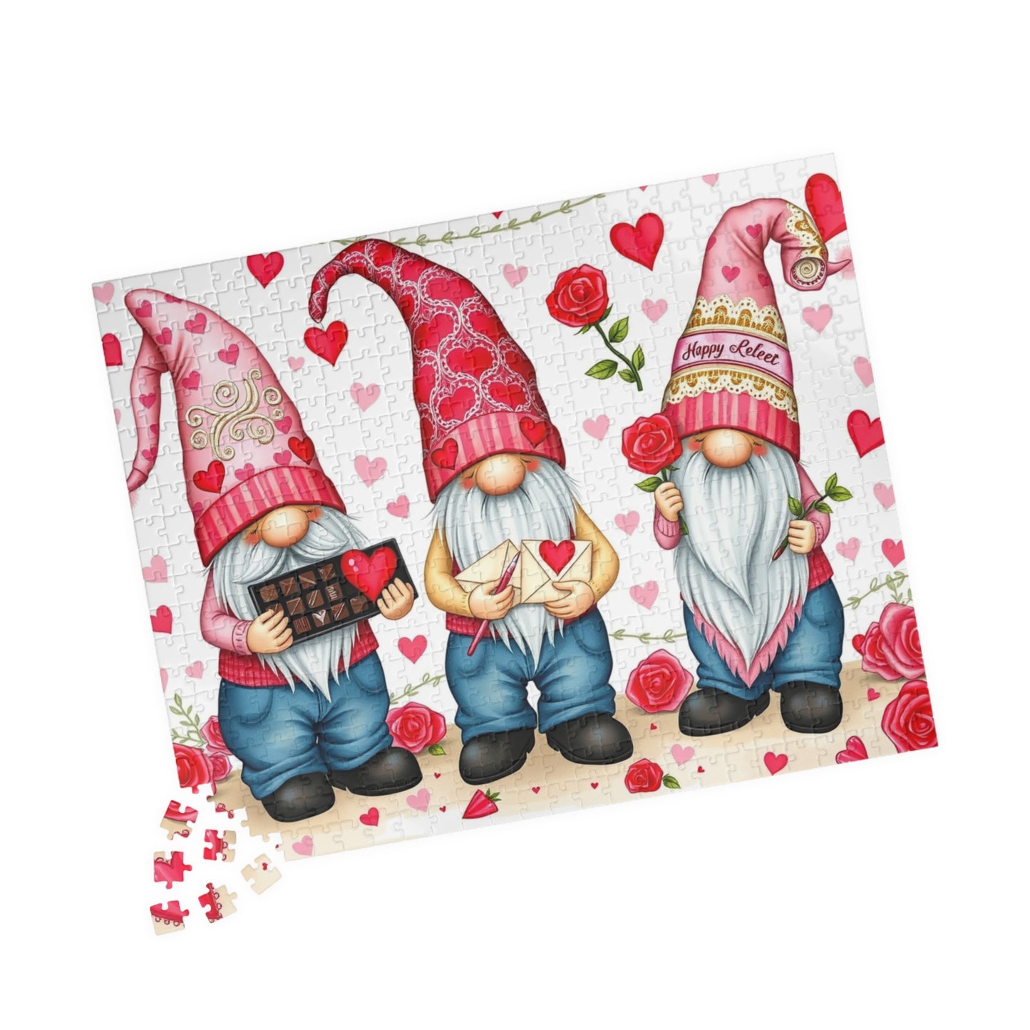 Valentine's Day Gnome Puzzle - Love Themed Jigsaw Game Puzzle The Puzzle Chest