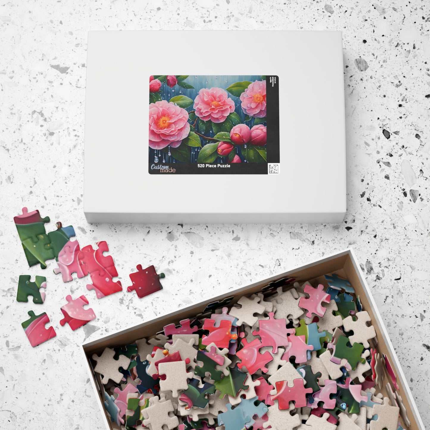Peonies Jigsaw Puzzle, Floral Art Puzzle Lover Gift, Relaxing Hobby, Mindfulness Activity, Flower Lover Keepsake, Rainy Day Indoor Game Puzzle The Puzzle Chest