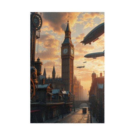 Steampunk Cityscape Puzzle - Vintage London Skyline 1014 pcs (Vertical) Puzzle The Puzzle Chest