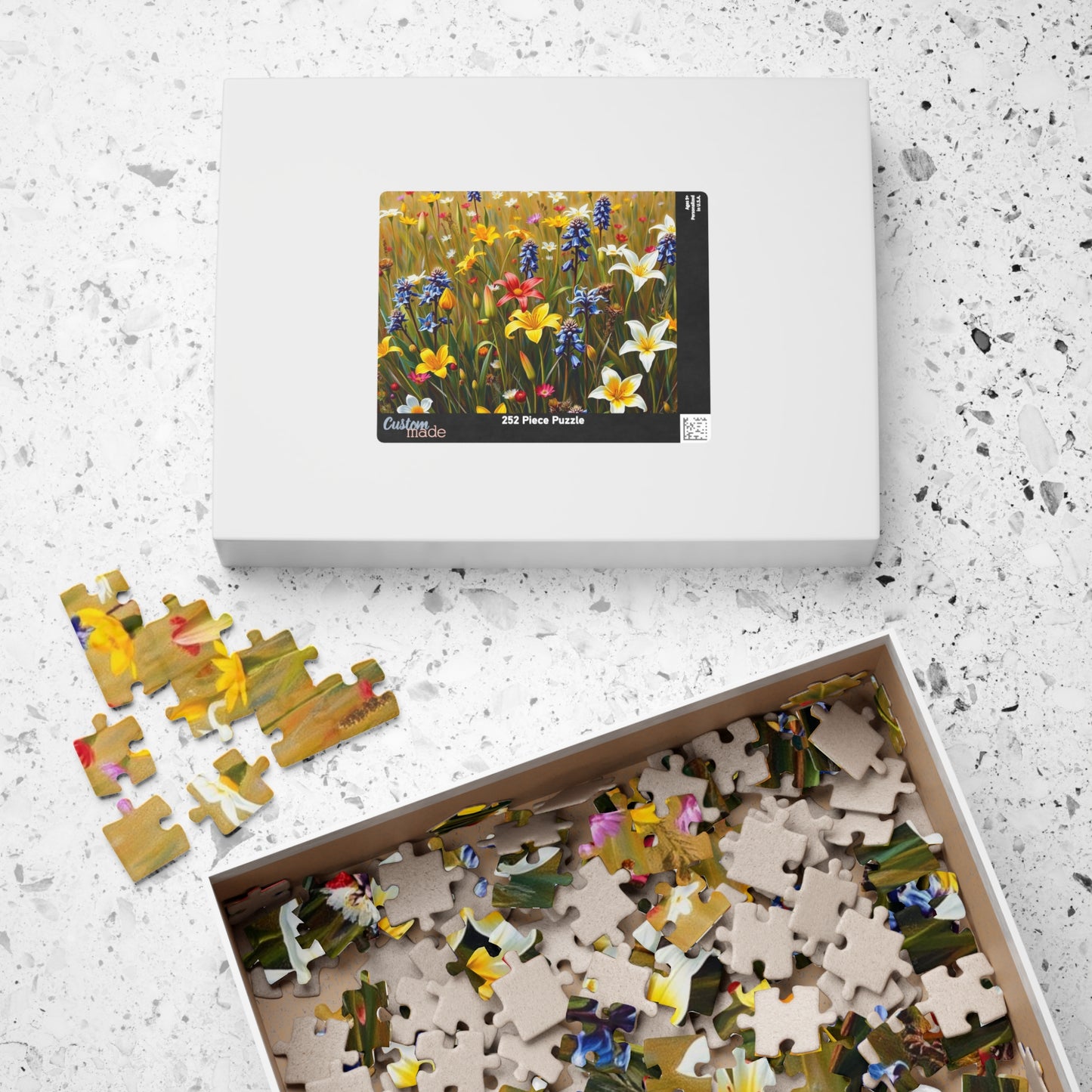 Floral Puzzle - Nature's Beauty, Jigsaw Puzzle for Family Fun, Gift for Garden and Puzzle Lovers, Mindfulness Activity, Indoor Entertainment Puzzle The Puzzle Chest