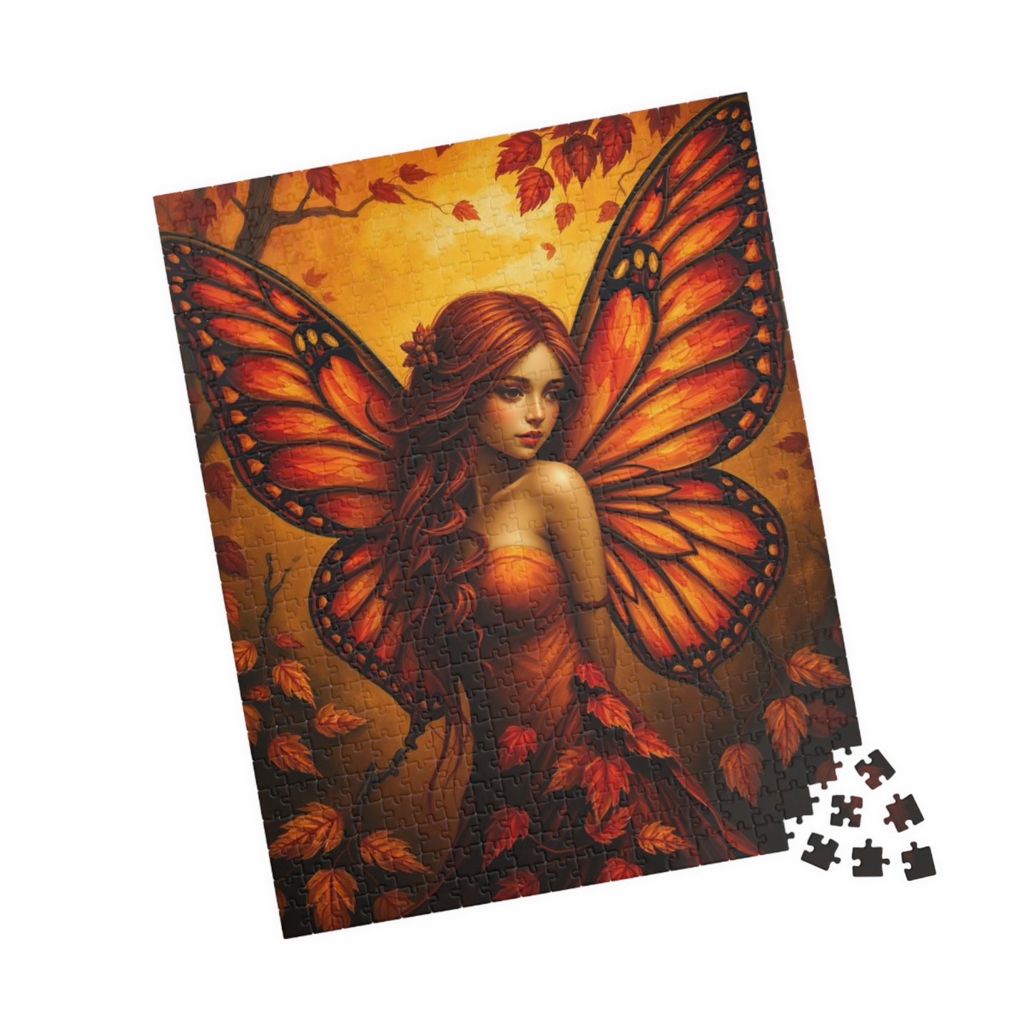 Autumn Spirit Fairy Puzzle, Enchanting Mystical Artwork for Puzzle Lover, Ideal Gift for Holiday, Collectible Art, Mindful Relaxing Activity Puzzle The Puzzle Chest