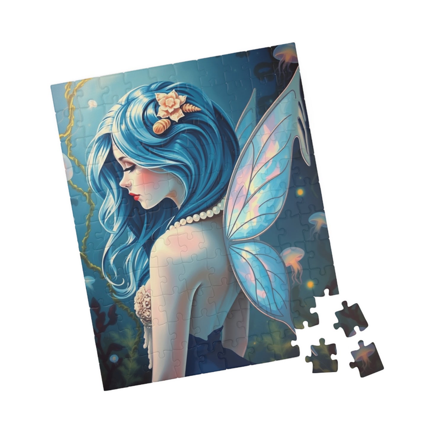 Ocean Whisperer Fairy Puzzle, 110 252 520 1014-piece Mythical Creature Jigsaw Game, Gift for Fairy Tale Lovers, Family Fun, Cozy Night In Puzzle The Puzzle Chest
