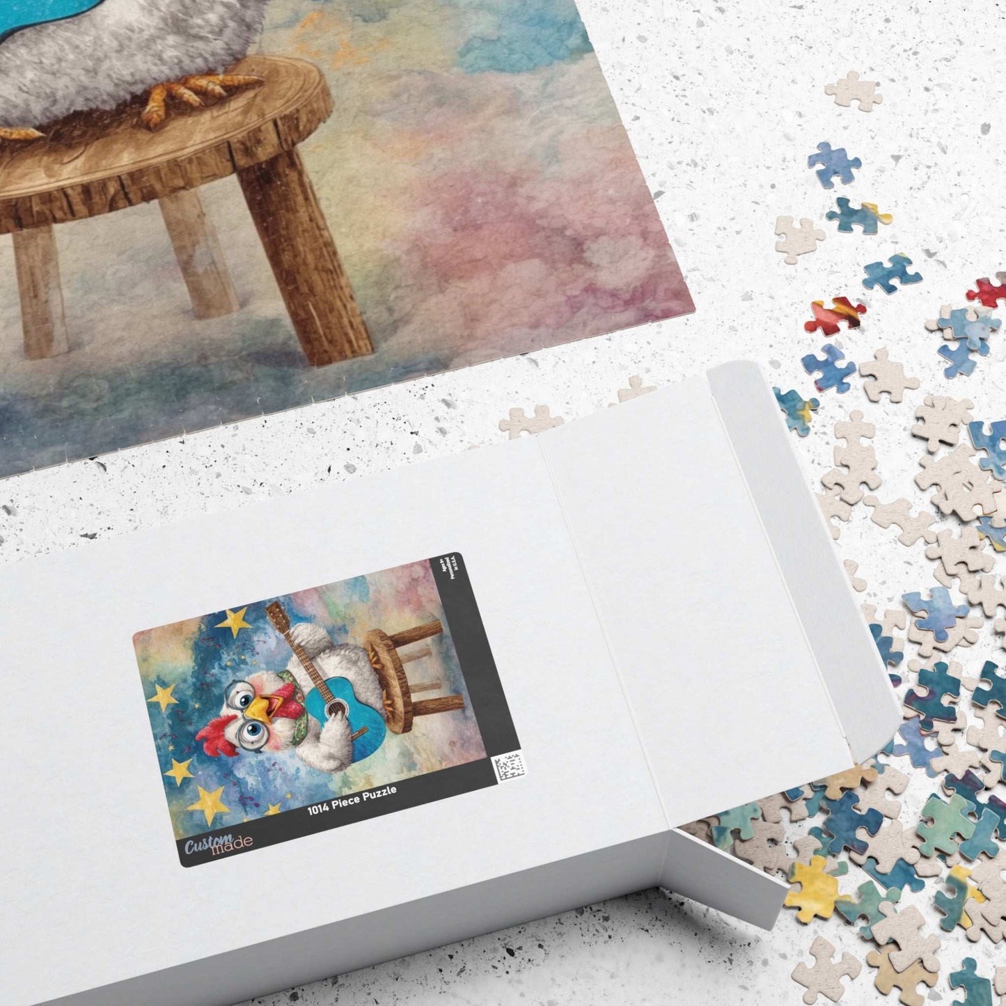 Chicken Musician Jigsaw Puzzle, Bird Game for Fun Family Activity, Gifts, Game Nights, Brain Teaser, Farm Animal Lover Puzzle The Puzzle Chest