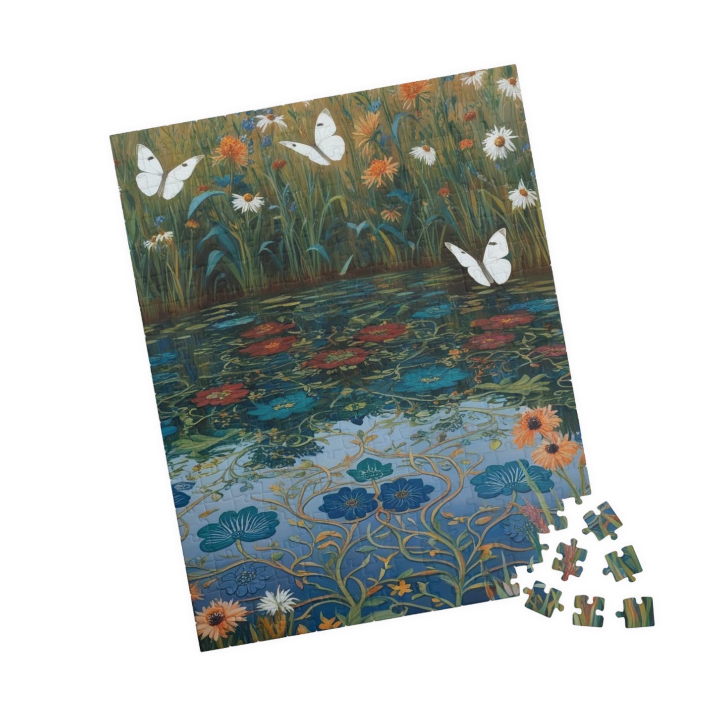 Nature-Inspired Puzzle with Butterflies, Eco-Friendly Jigsaw Game, Gift for Nature Lover and Puzzle Enthusiast, Family Game Night, Art Decor Puzzle The Puzzle Chest