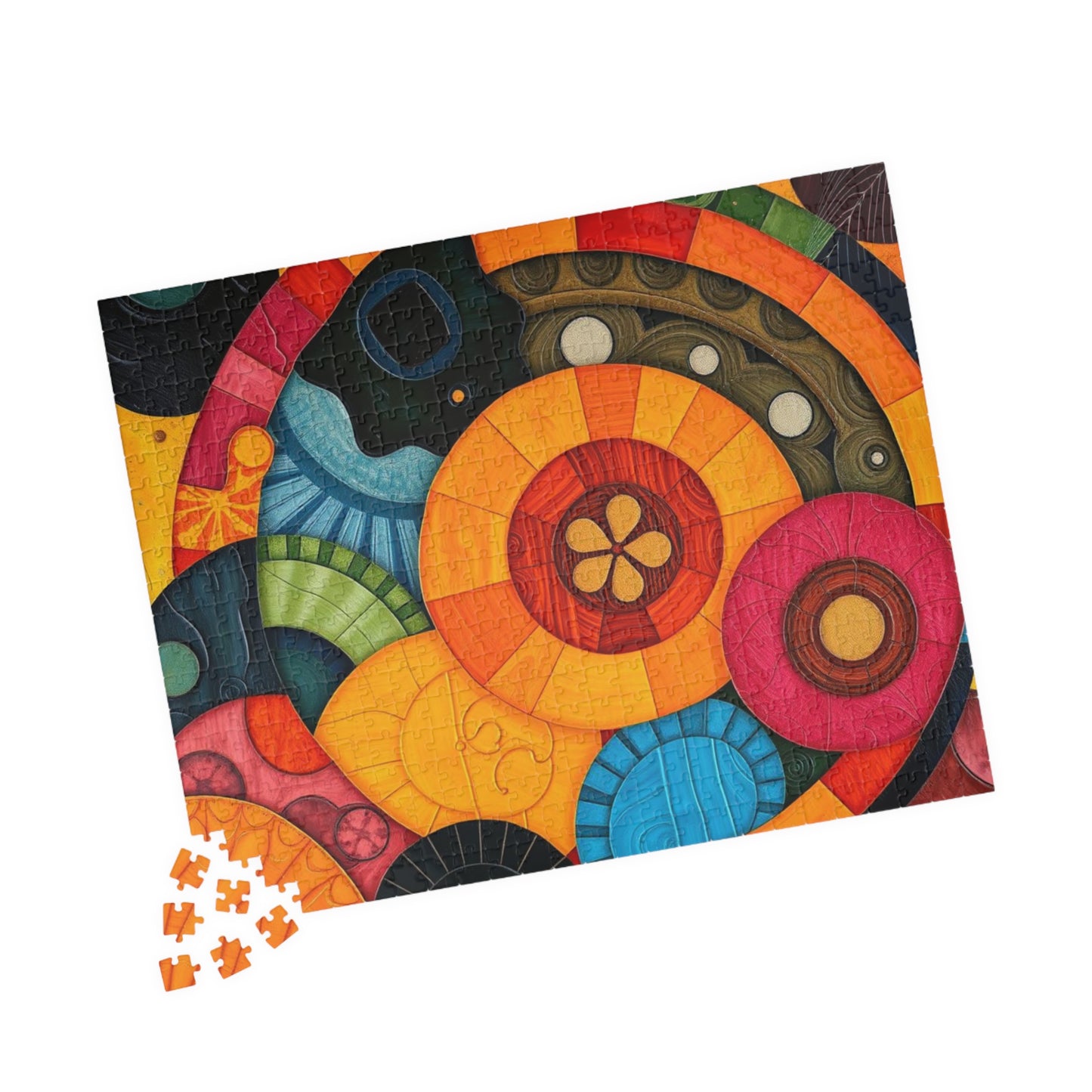 Vibrant Abstract Jigsaw Puzzle for Adults - Perfect for Family Game Night or Solo Fun, Gift for Art Lover, Home Entertainment Puzzle The Puzzle Chest
