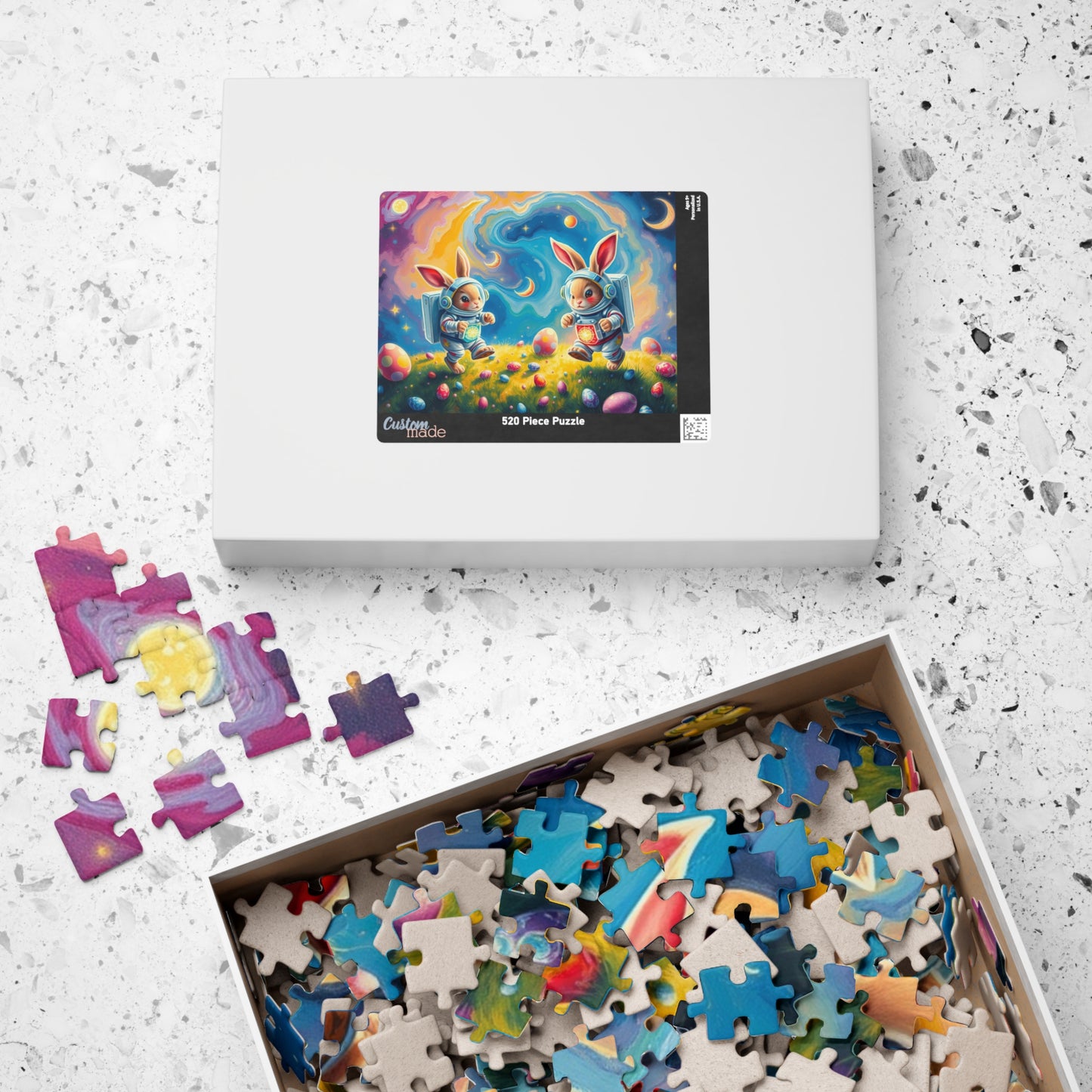 Space Bunny Jigsaw Puzzle - Whimsical Fun Family Activity or Solo Fun, Perfect Gift for Easter Puzzle The Puzzle Chest