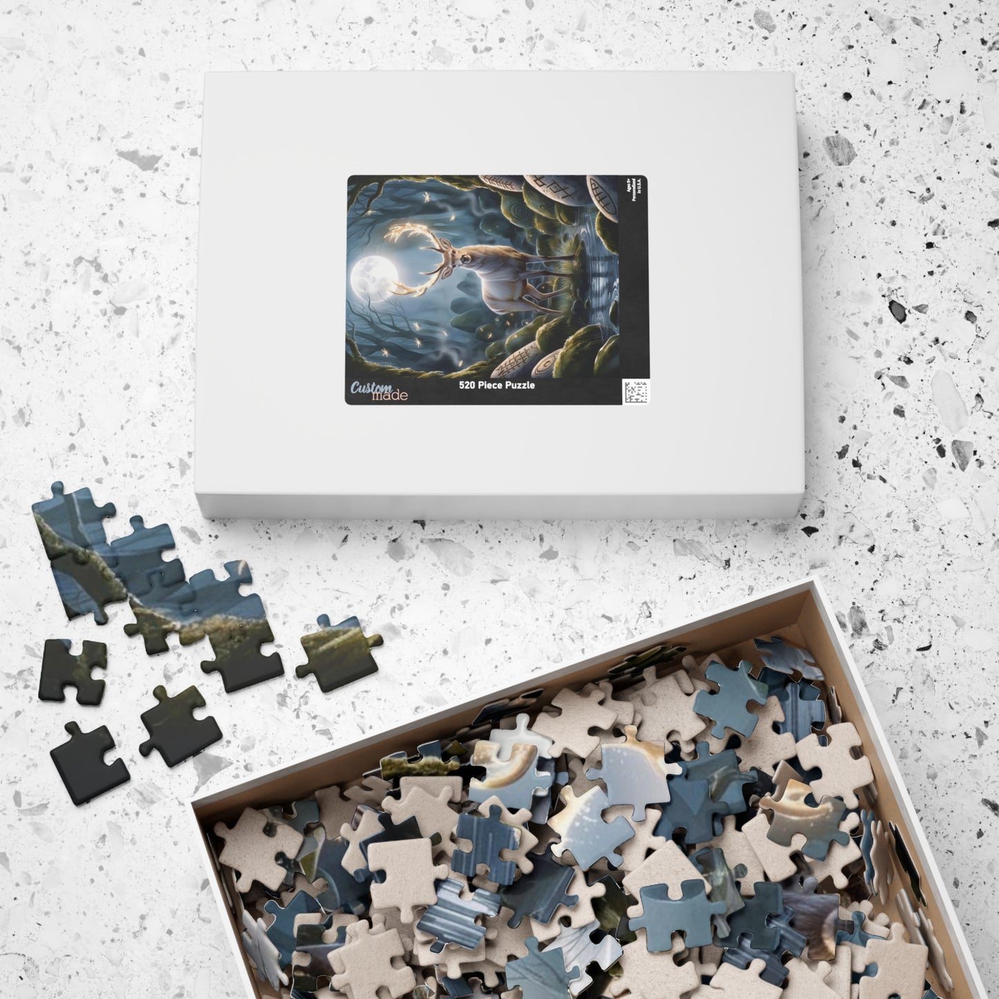 Majestic Stag Puzzle, Whimsical Deer Jigsaw Game, Mind Challenging Relaxing Indoor Activity for Puzzle Enthusiasts Animal Lovers, Nature Puzzle The Puzzle Chest
