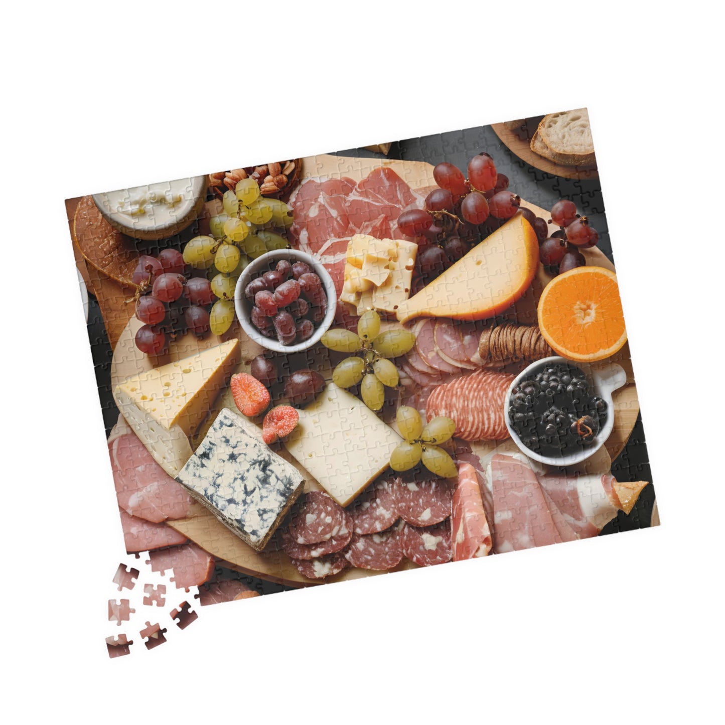 Gourmet Cheese and Charcuterie Puzzle, Fun Family Activity, Puzzle Gift for Food Lovers, Perfect for Game Night, Evening Gatherings, 110-1014 Puzzle The Puzzle Chest