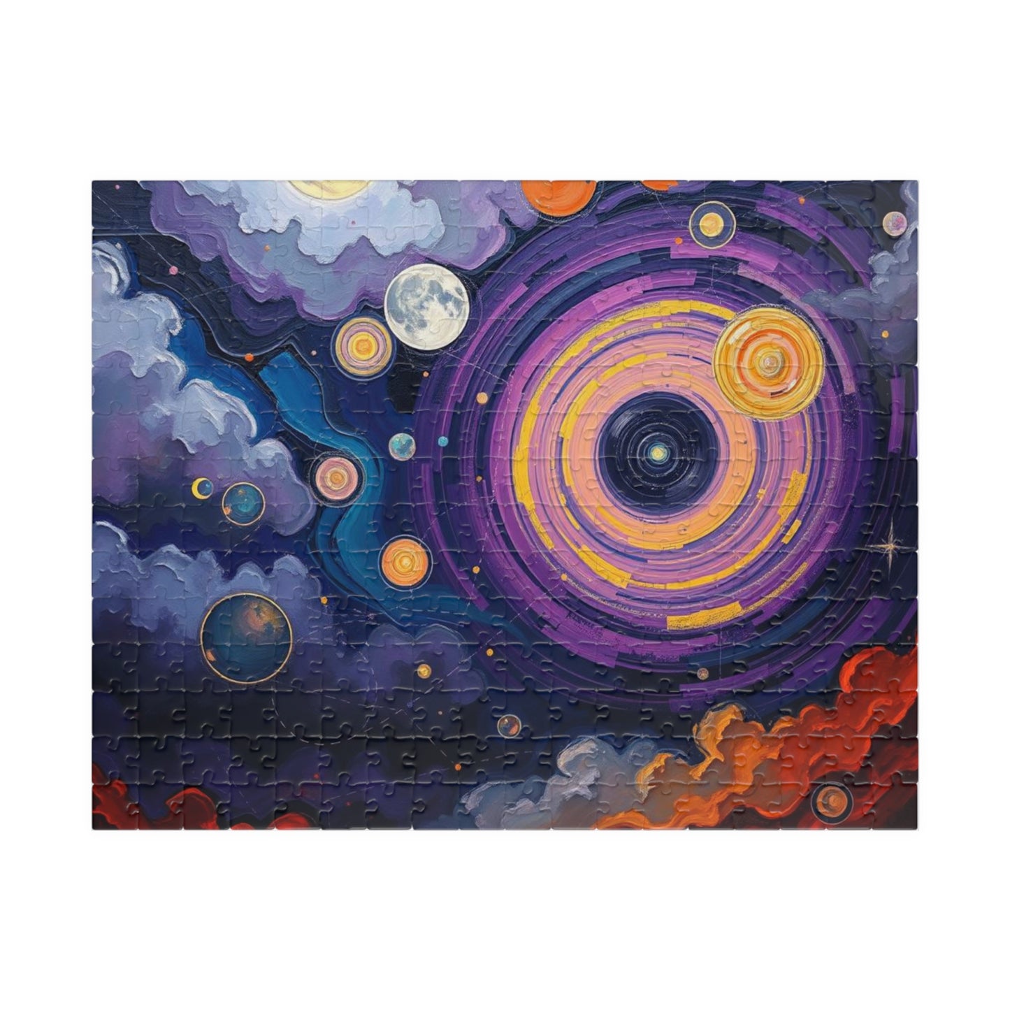 Cosmic Galaxy Abstract Puzzle for Adults, Space-Themed Game for Family Activity, Solo Fun, Holiday or Birthday Gift for Friends 252 pcs (Horizontal) Puzzle The Puzzle Chest