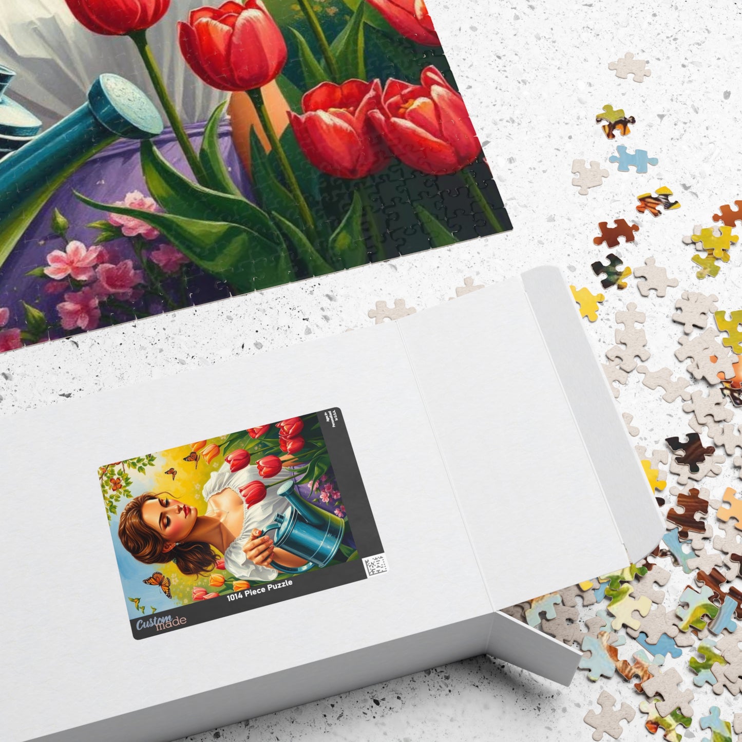 Spring Garden Puzzle - Beautiful Floral Jigsaw Puzzle for Adults, Perfect Gift for Nature Lovers, Family Fun Game Night, Relaxation Activity Puzzle The Puzzle Chest
