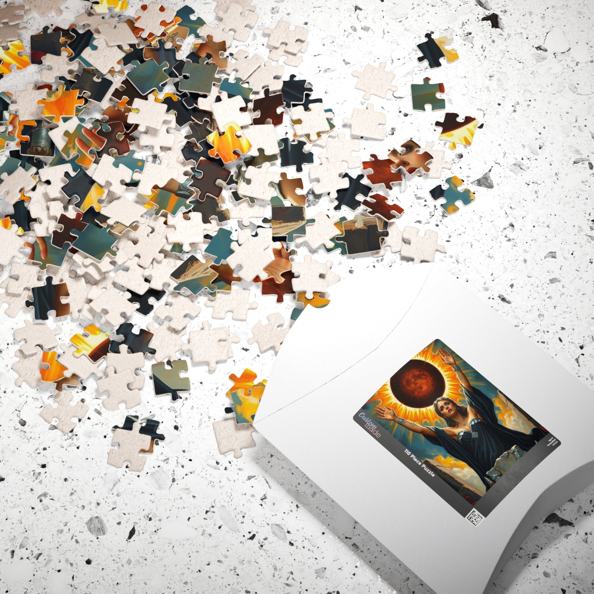 Mystical Solar Eclipse Puzzle | Powerful Sorceress Adult Jigsaw Game | Perfect for Gift, Family or Solo Fun, Nighttime Vibes, Introspection Puzzle The Puzzle Chest