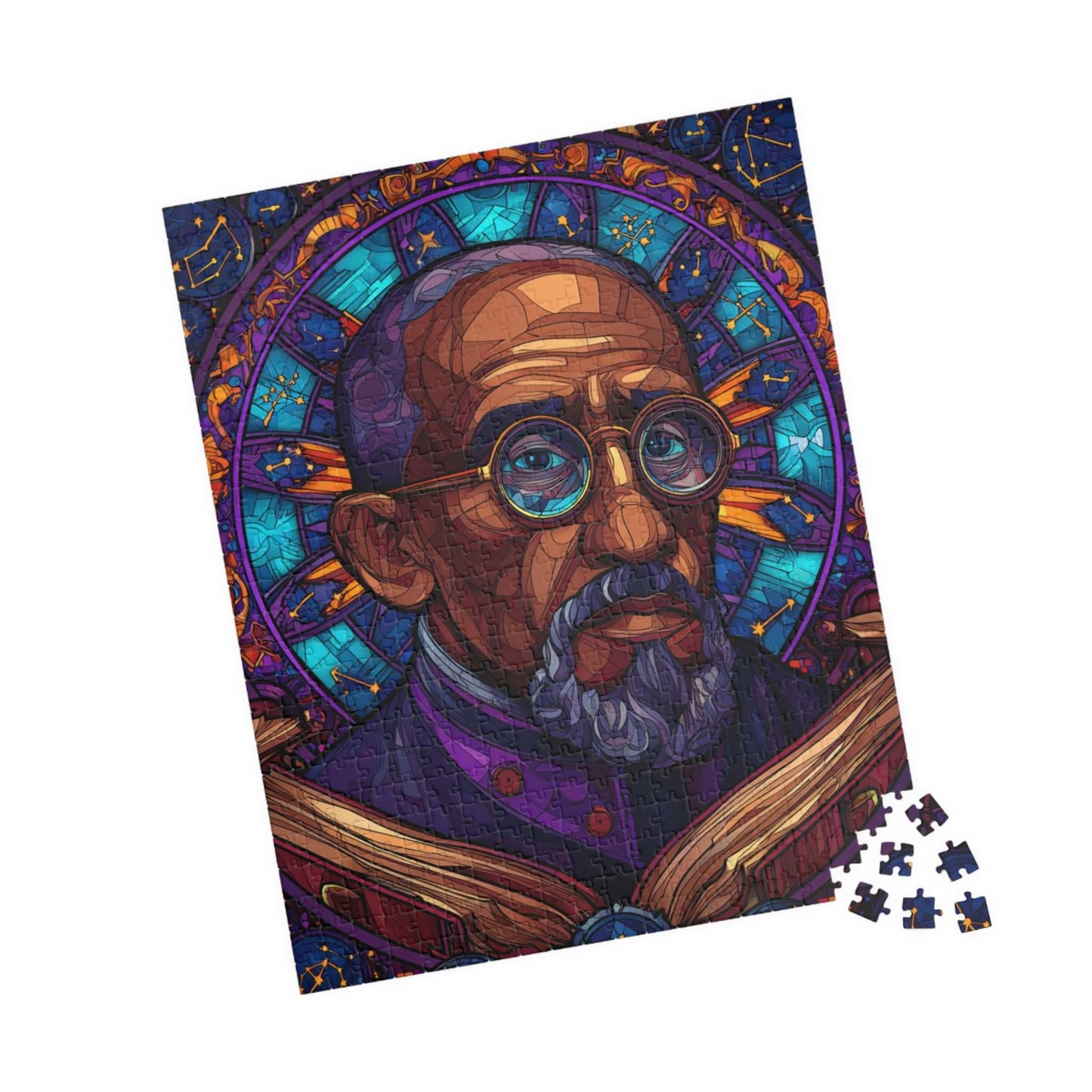 W E B Du Bois Portrait Jigsaw Puzzle - Black Historical Figure, Afrocentric Gift, African American Culture Educational 520 pcs (Vertical) Puzzle The Puzzle Chest