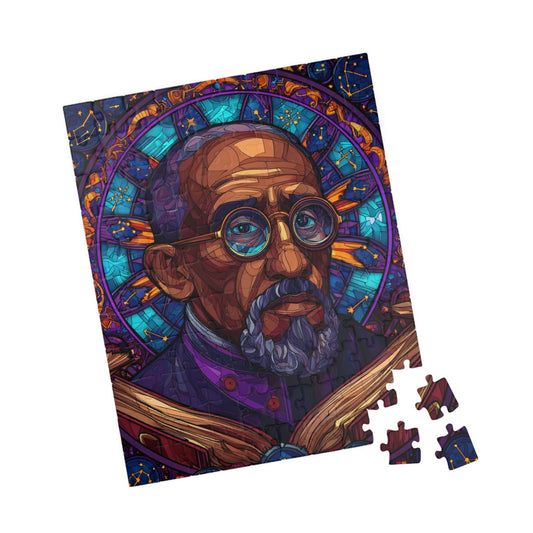 W E B Du Bois Portrait Jigsaw Puzzle - Black Historical Figure, Afrocentric Gift, African American Culture Educational 110 pcs (Vertical) Puzzle The Puzzle Chest