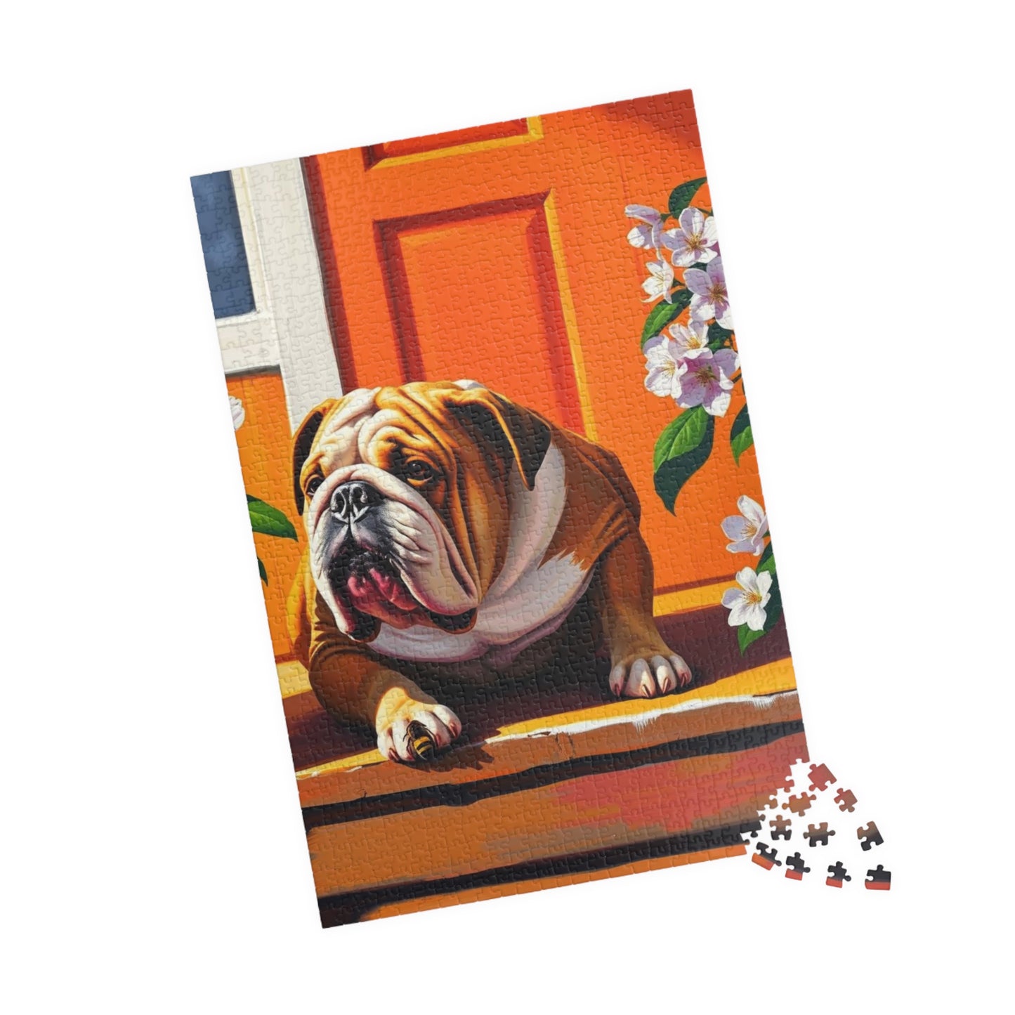Bulldog Jigsaw Puzzle - Pet Themed Activity, Perfect for Family Fun, Creative Home Entertainment, Gift for Friends and Dog Lovers Puzzle The Puzzle Chest