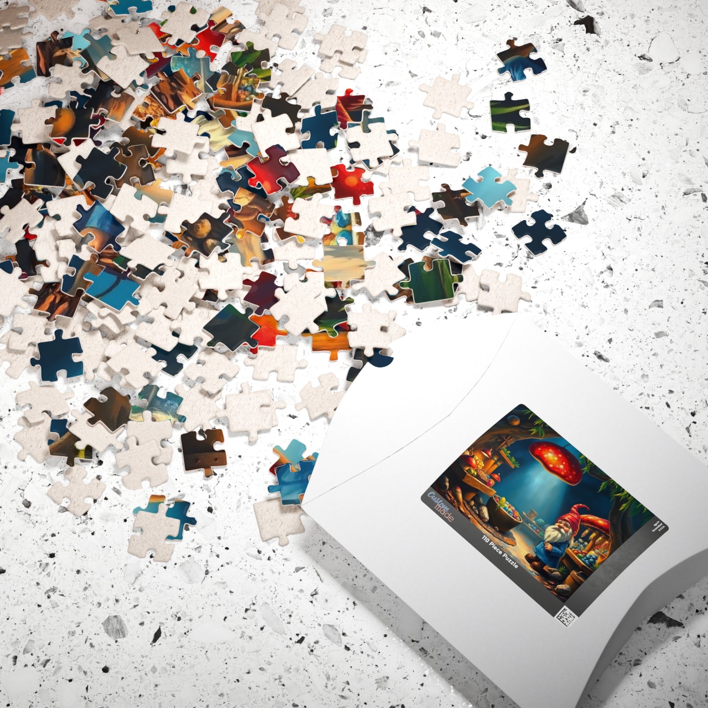 Hidden Mushroom Marketplace Puzzle, Fantasy Willow Tree Gnome Jigsaw Game for Adults and Teens, Puzzle Lover Gift, Mindfulness Puzzle The Puzzle Chest
