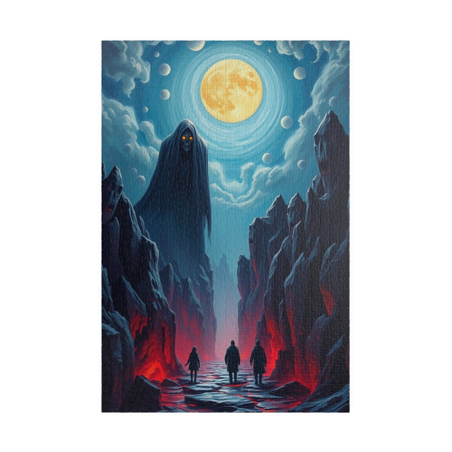 Mystical Moonlight Puzzle, 1014-piece Art Puzzle, Fantasy Scene Game, Unique Gift for Puzzle Lovers, Perfect for Family Nights, Home Decor 1014 pcs (Vertical) Puzzle The Puzzle Chest
