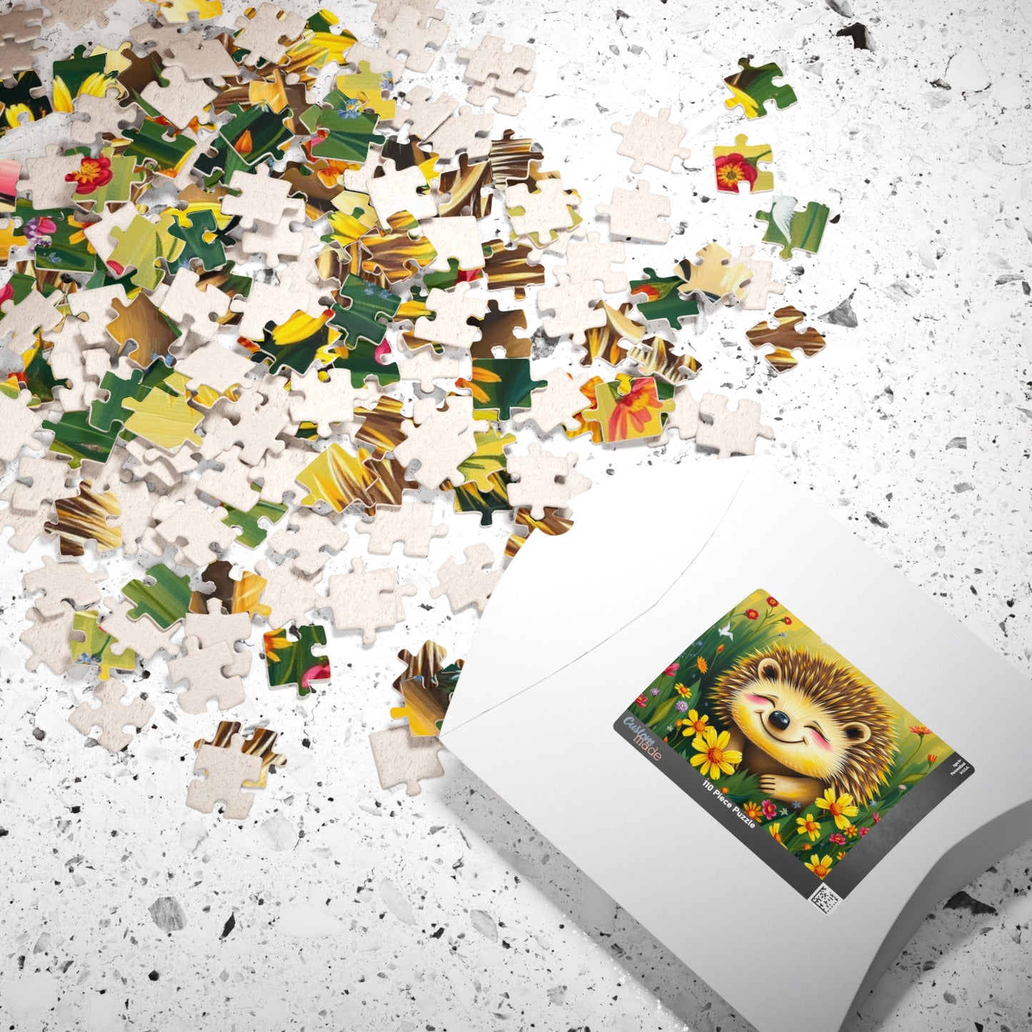 Adorable Hedgehog Jigsaw Puzzle | Mindfulness Activity, Perfect Gift for Animal Lovers, Family Fun Activity, Brain Teaser Puzzle The Puzzle Chest