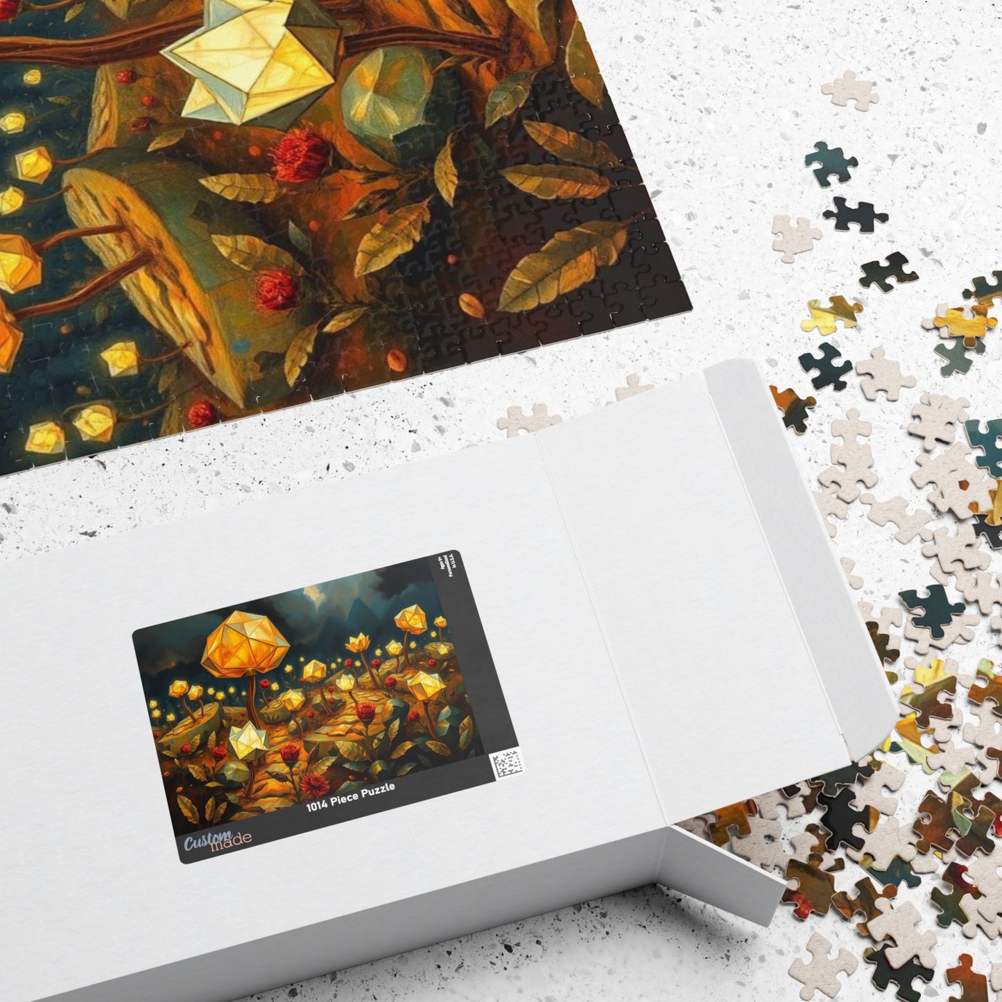 Magical Floral Jigsaw Puzzle - 110, 252, 520, 1014-piece, Perfect for Family Game Night, Gift for Art Lover, Fun Home Entertainment, Mindful Puzzle The Puzzle Chest