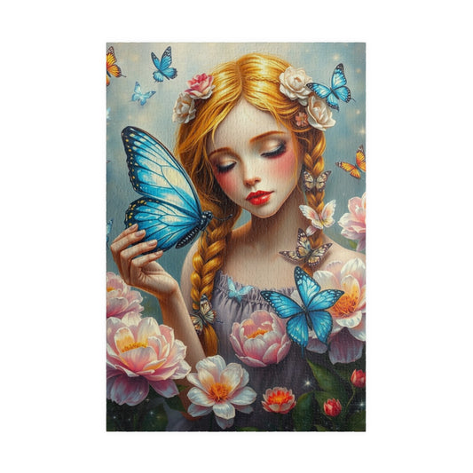 Butterfly Dream Puzzle, Enchanting Art Jigsaw Game, Nature Animal-themed Gift, Floral Puzzle for Adult, Family Activity or Solo Fun 1014 pcs (Vertical) Puzzle The Puzzle Chest