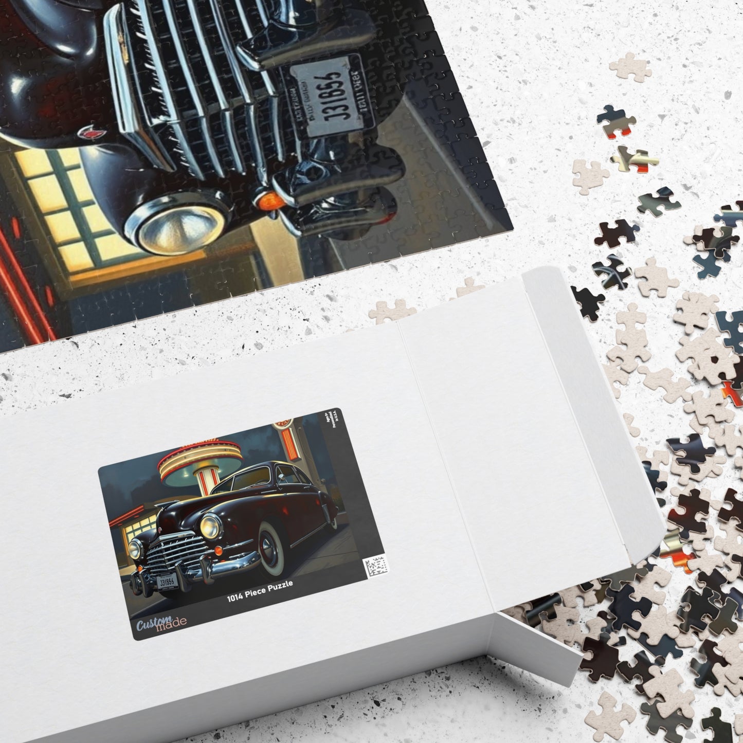 Vintage Car Puzzle - Classic 1948 Tucker 48, Nostalgic Auto Jigsaw Fun Puzzle The Puzzle Chest