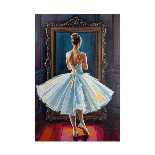 Vintage Ballerina Jigsaw Puzzle, 110, 252, 520, 1014-piece Ballet Artwork, Gift for Friend, Family Activity, Home Entertainment, Mindfulness 1014 pcs (Vertical) Puzzle The Puzzle Chest