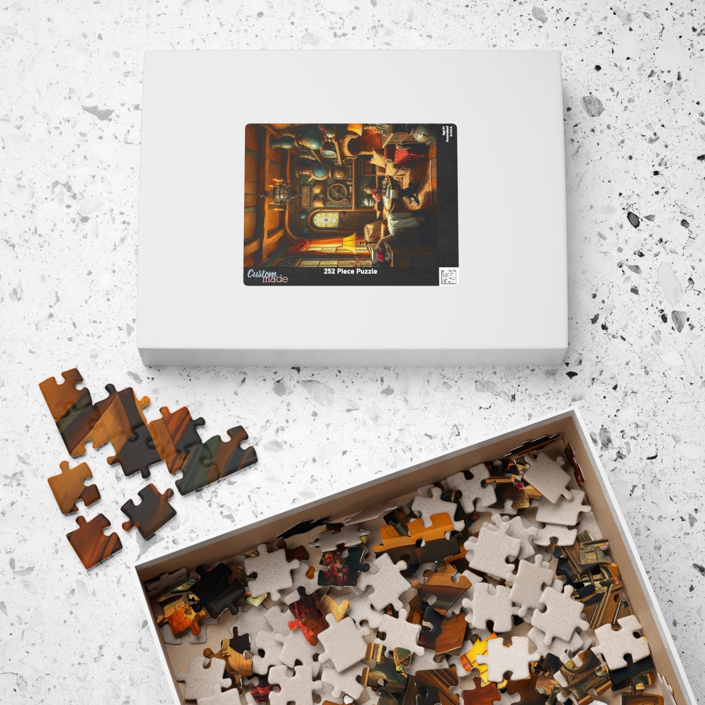 Steampunk Cozy Home Puzzle - 110, 252, 520, 1014-piece, Relaxing Game, Home Decor, Family Activity, Gift for Puzzle Lovers Puzzle The Puzzle Chest