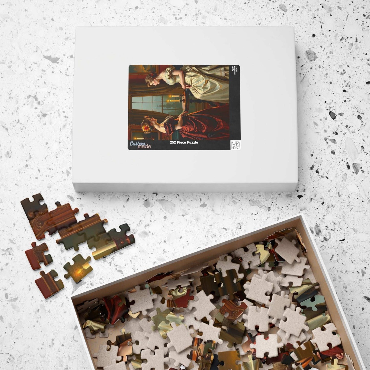 Jigsaw Puzzle, Victorian Women in Elegant Gowns, Candlelit Parlor Design, 110 252 520 1014 Pieces, Relaxing Activity, Home Decor, Gift Idea, Puzzle The Puzzle Chest