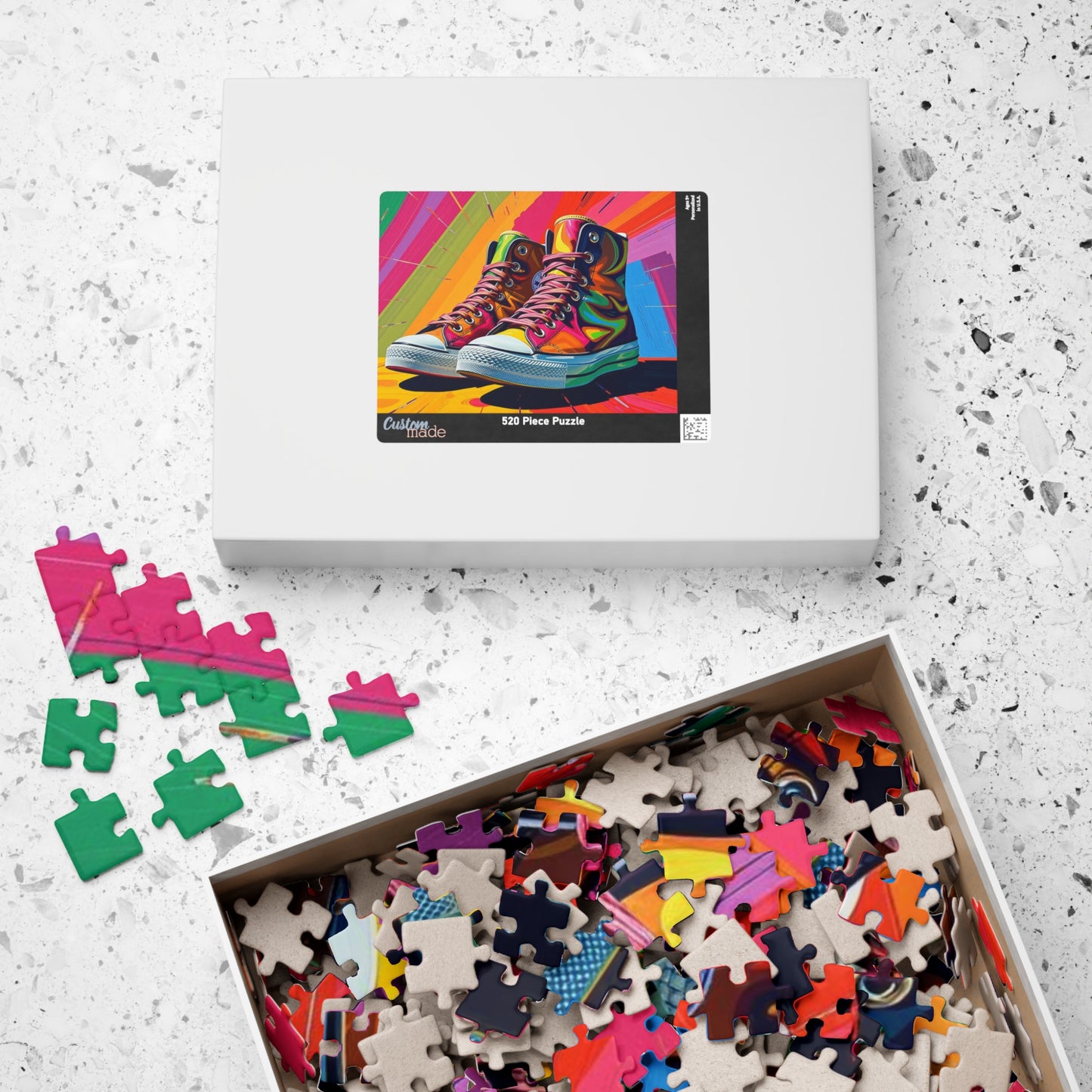Colorful Converse Shoes Puzzle - Fun Pop Art Jigsaw for Shoe Lovers, Great Gift for Birthdays, Family Game Night, Creative Hobby Puzzle The Puzzle Chest