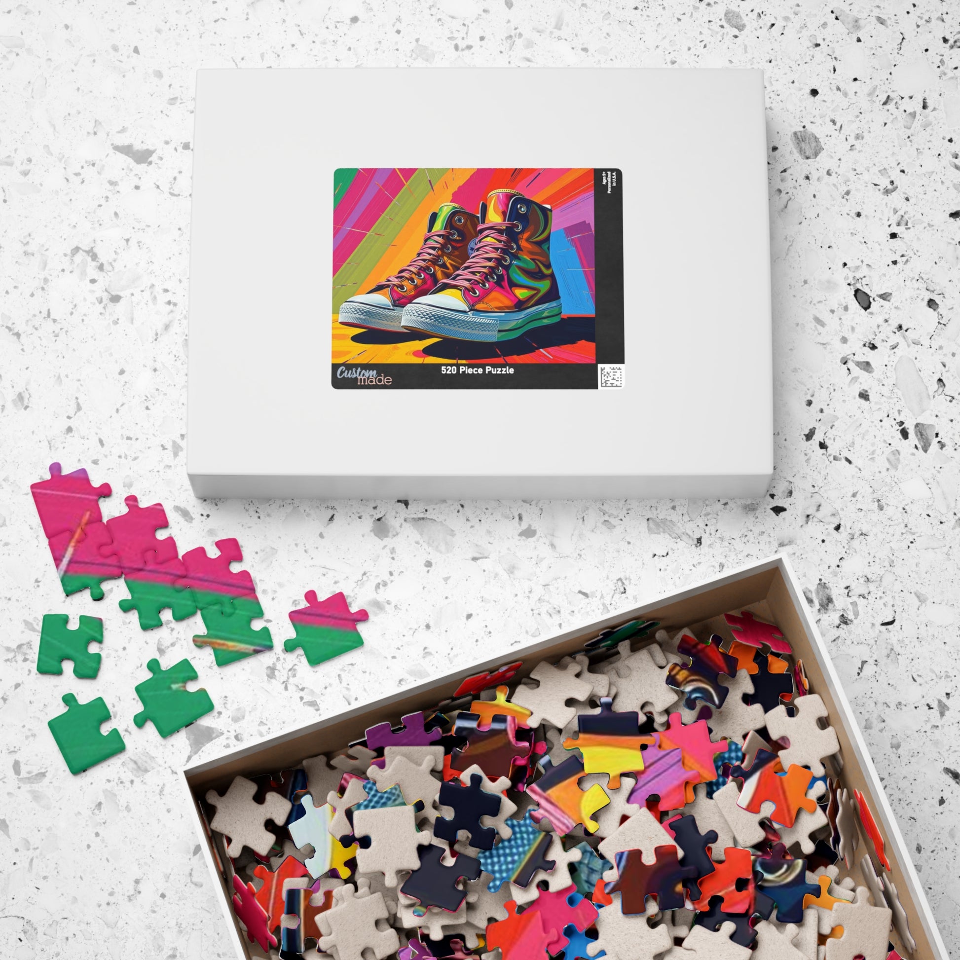 Colorful Converse Shoes Puzzle - Fun Pop Art Jigsaw for Shoe Lovers, Great Gift for Birthdays, Family Game Night, Creative Hobby Puzzle The Puzzle Chest