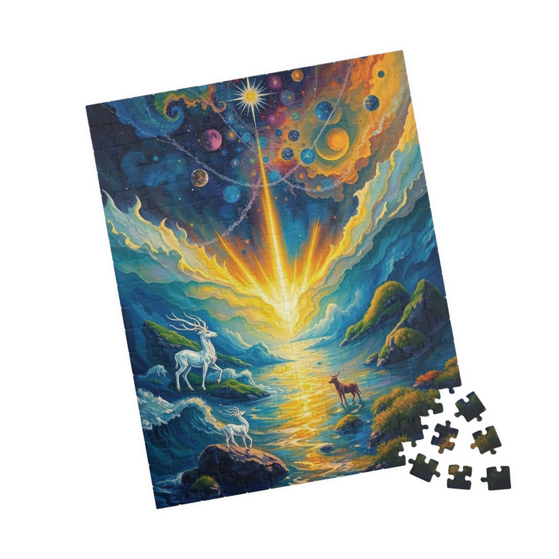 Celestial Creation Puzzle, Christian Symbolism, The Birth of a World Cosmic Landscape Jigsaw Game, Faith-Based Religious Puzzle Lover Gift Puzzle The Puzzle Chest