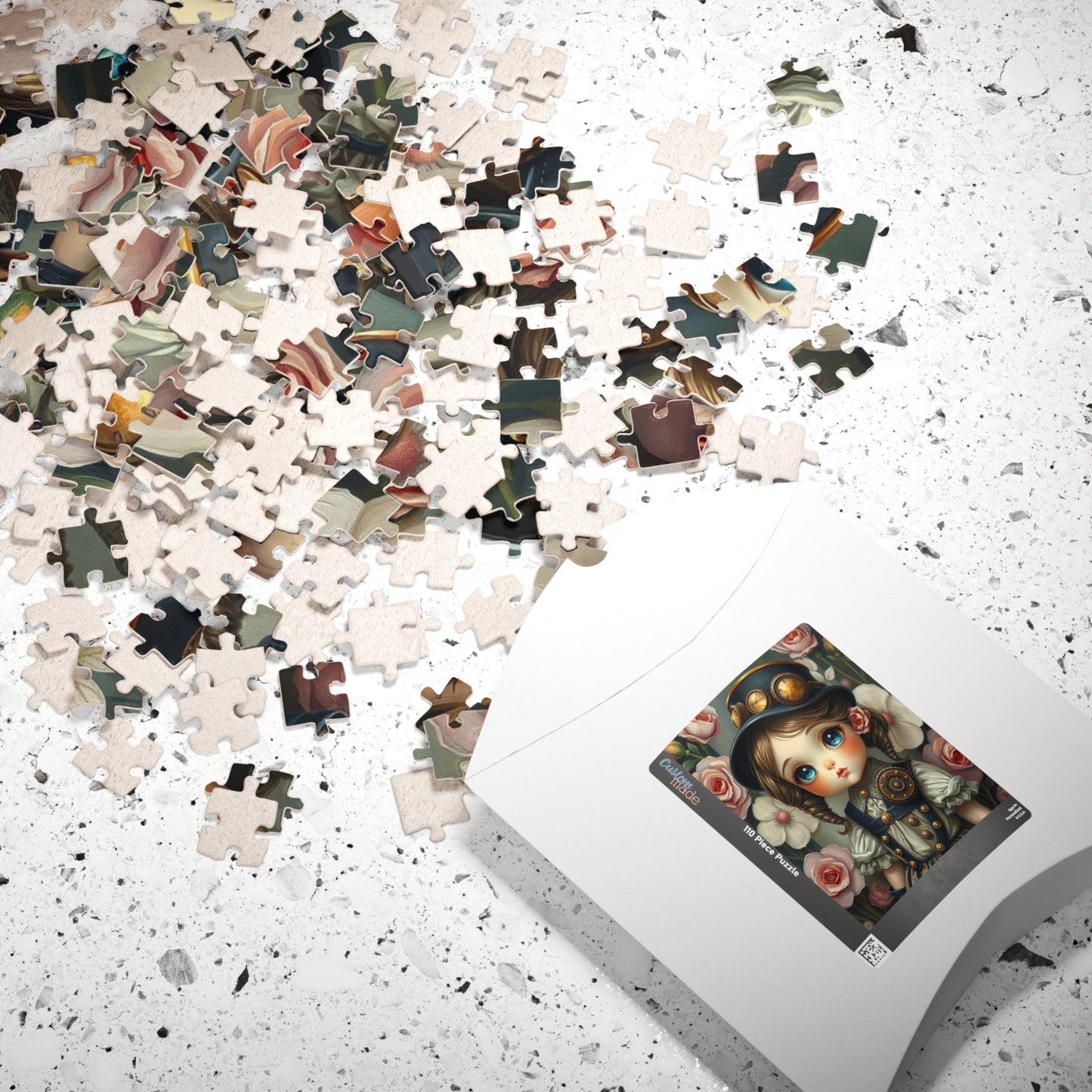 Whimsical Victorian Girl Puzzle, 110-1014 Piece Steampunk Jigsaw Game, Family Game, Gift for Adult and Teen Puzzle Lover, Home Entertainment Puzzle The Puzzle Chest