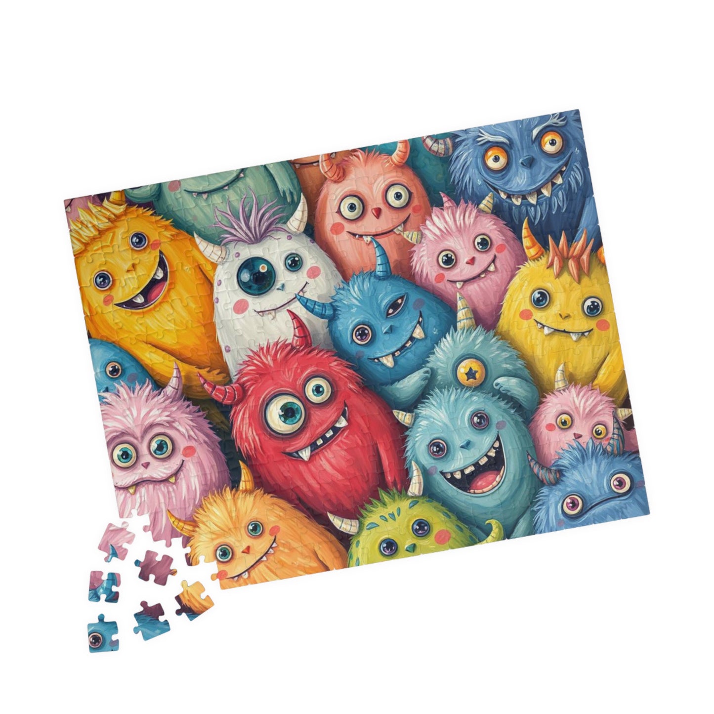 Monster Mash Halloween Puzzle, Colorful Adult Jigsaw Game, Spooky Creatures Activity, Scary Cute Halloween Gift for Friends Puzzle The Puzzle Chest