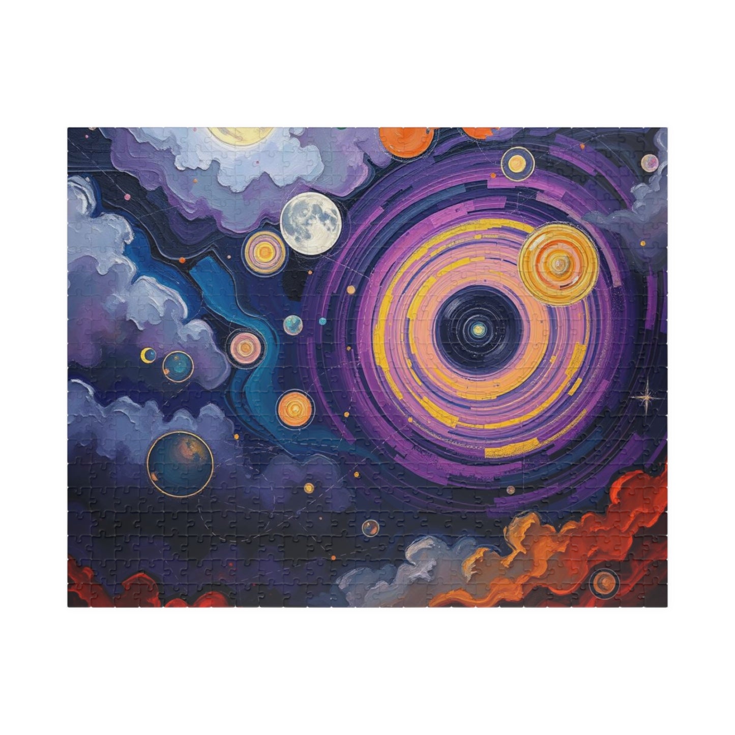 Cosmic Galaxy Abstract Puzzle for Adults, Space-Themed Game for Family Activity, Solo Fun, Holiday or Birthday Gift for Friends 520 pcs (Horizontal) Puzzle The Puzzle Chest