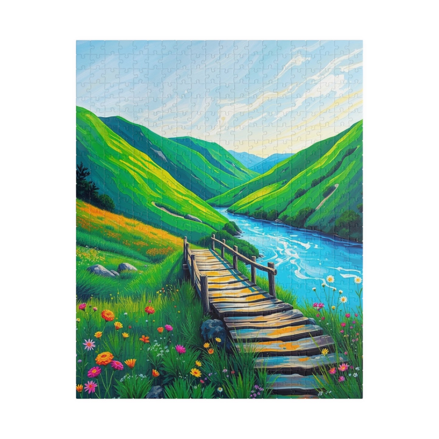 Scenic Nature Puzzle - 110, 252, 520, 1014-piece | Perfect Gift for Nature Lovers, Family Game Night, Home Decor, Puzzle 520 pcs (Vertical) Puzzle The Puzzle Chest
