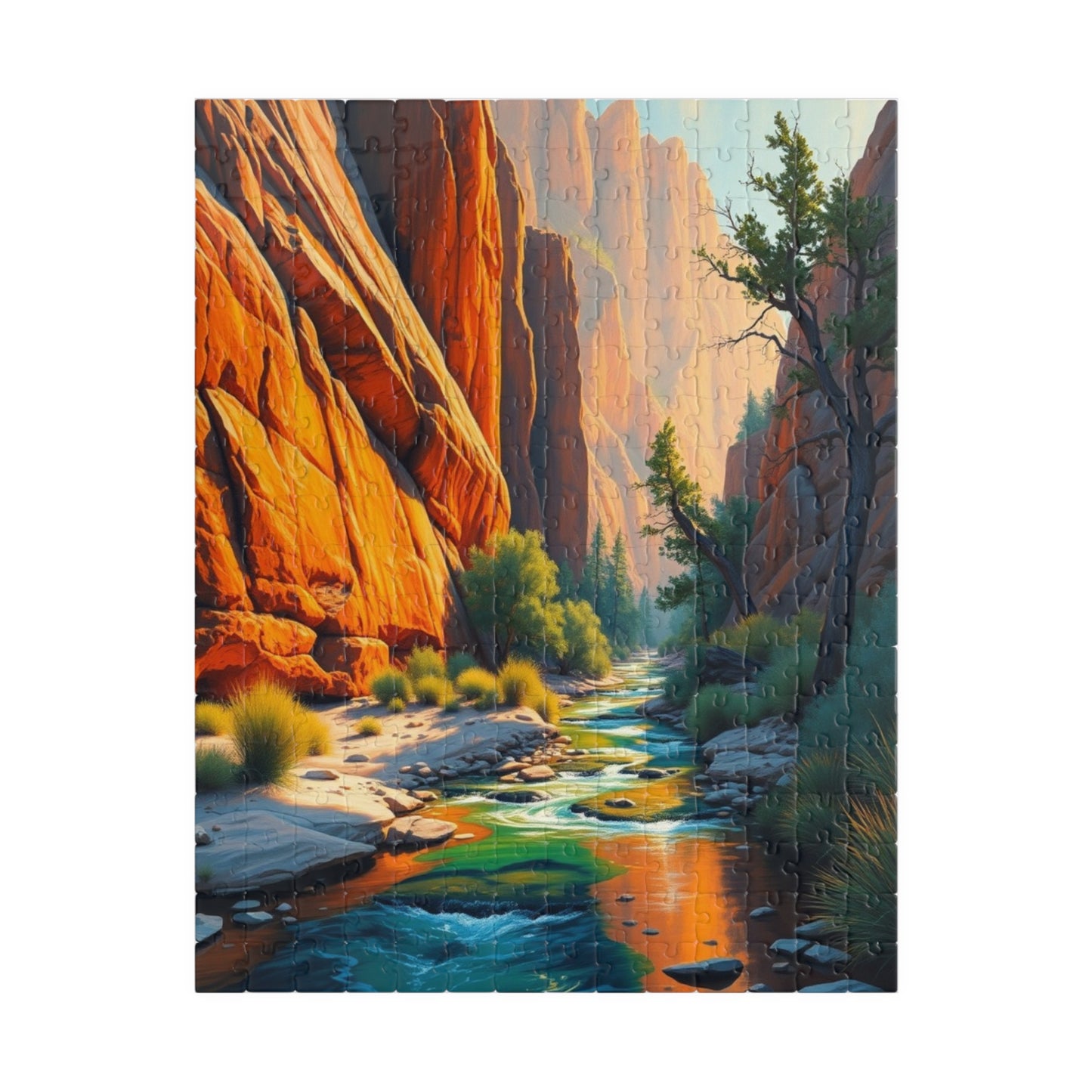 Scenic River Puzzle, 110-1014 Piece Jigsaw Game for Adults, Nature Lovers Gift, Family Game Night, Relaxing Art Decor 252 pcs (Vertical) Puzzle The Puzzle Chest